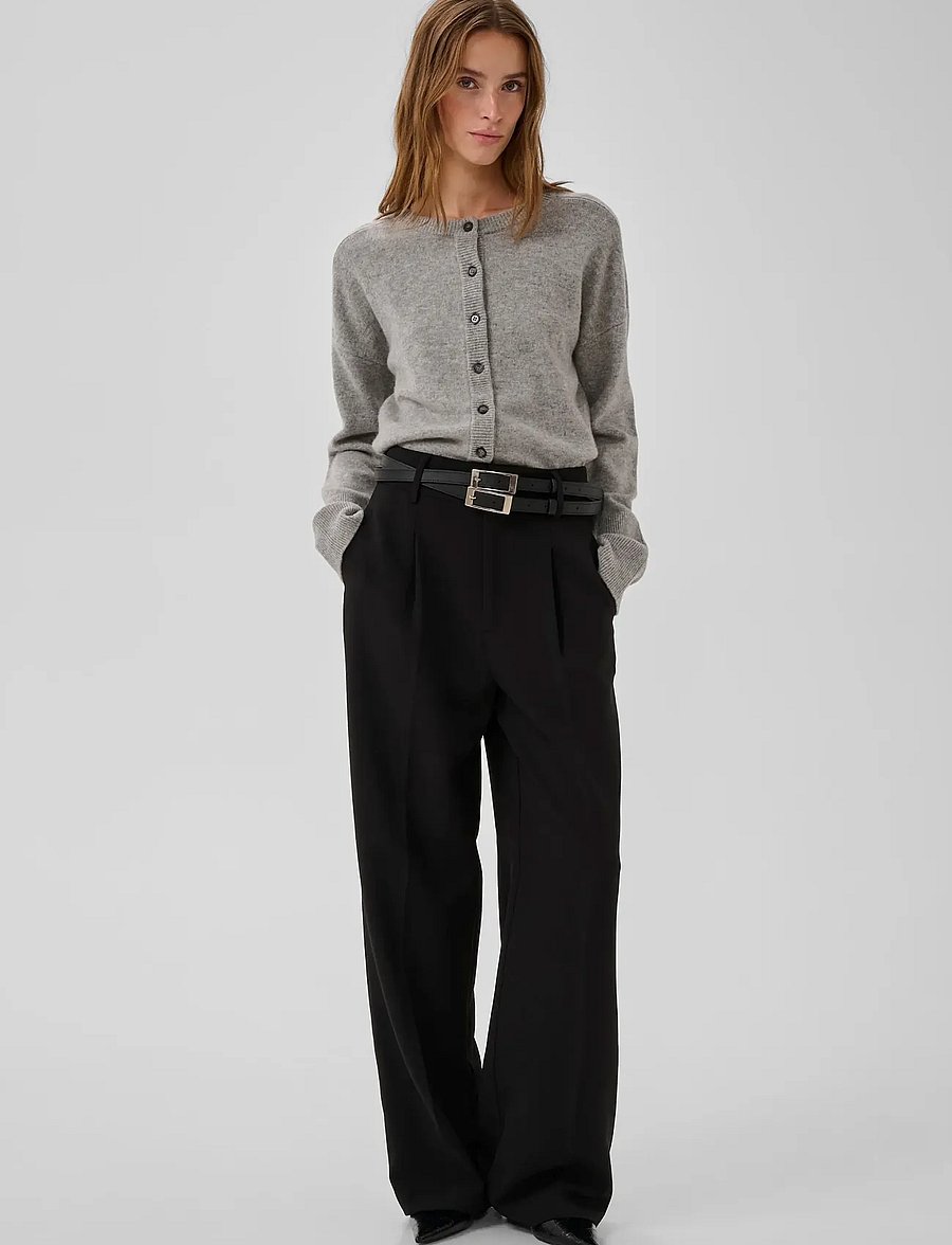 My Essential Wardrobe - 13 THE KNIT CARDIGAN - cardigans - light grey melange - 0