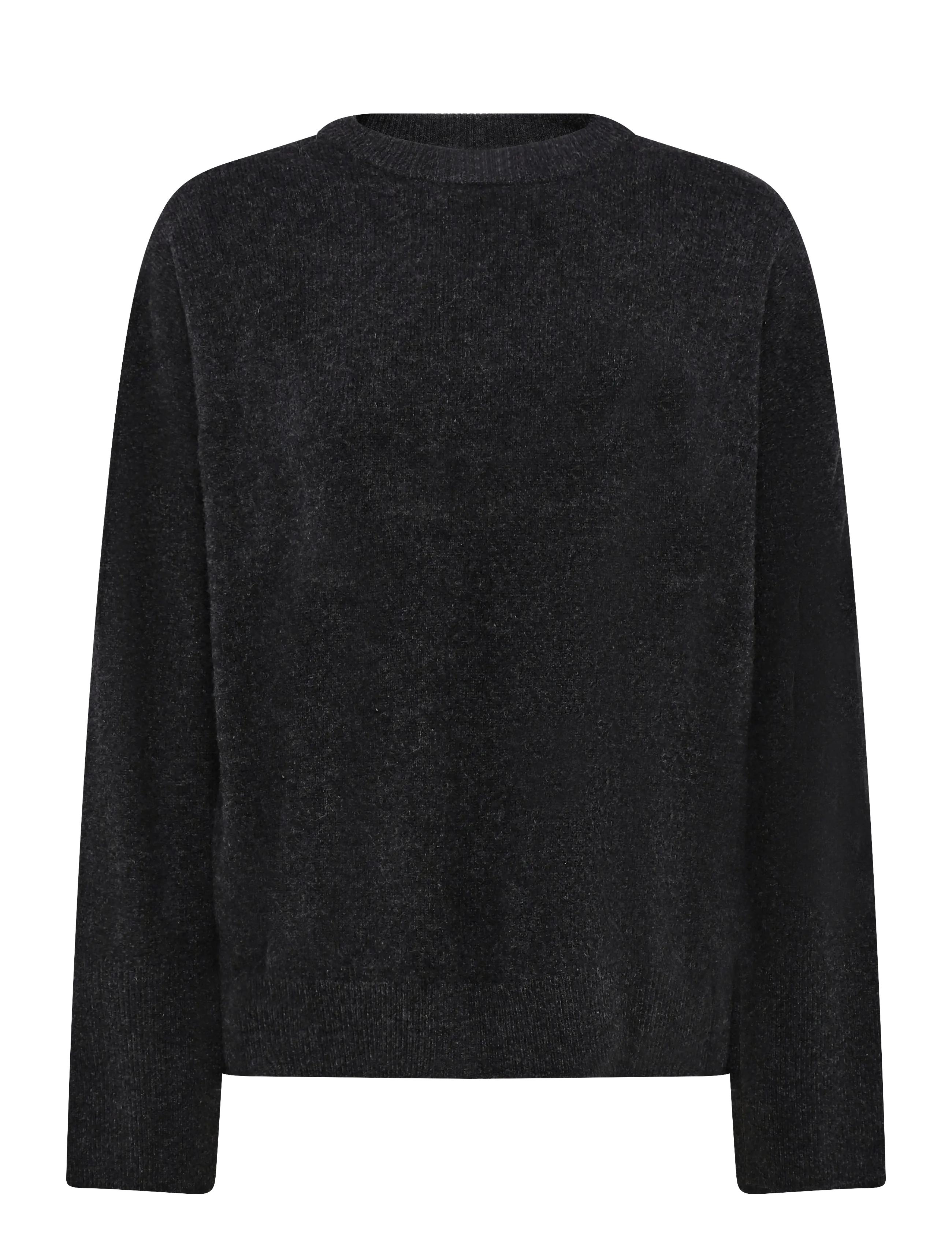 My Essential Wardrobe 11 THE KNIT CREWNECK - My Essential Wardrobe - DARK GREY MELANGE / grey