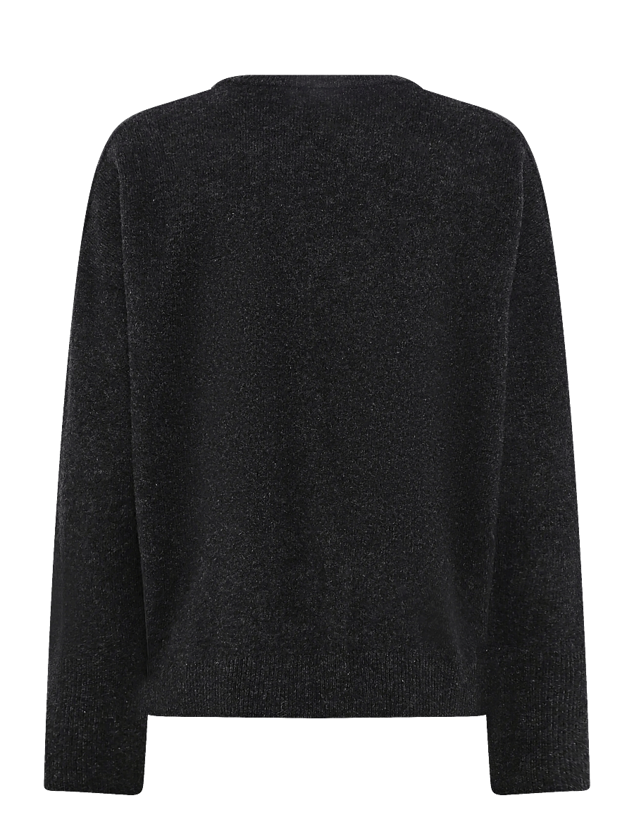 My Essential Wardrobe - 11 THE KNIT CREWNECK - pullover - dark grey melange - 1