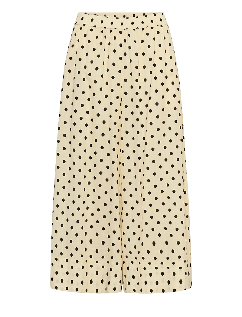 My Essential Wardrobe - MWNada Skirtpant - culottes - lemon icing w. dots - 1