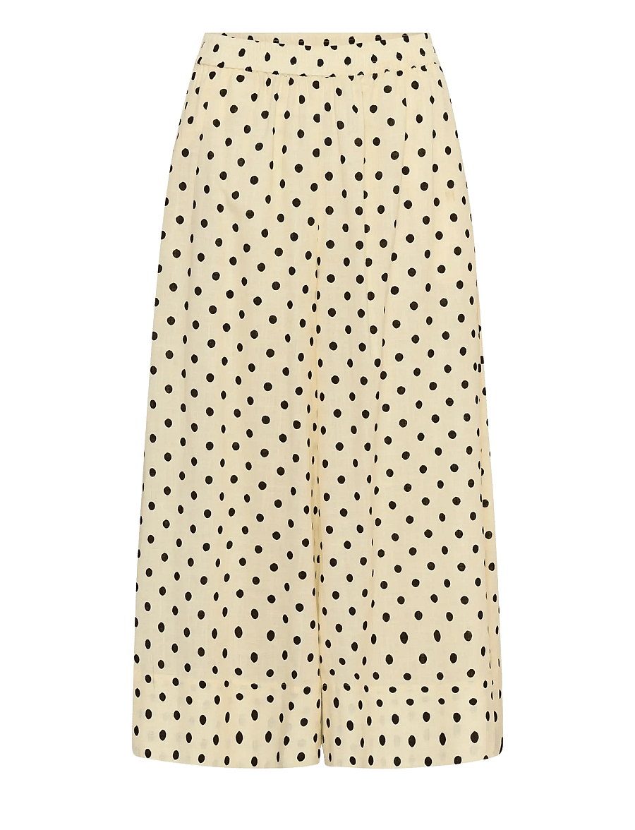 My Essential Wardrobe - MWNada Skirtpant - lemon icing w. dots - 1