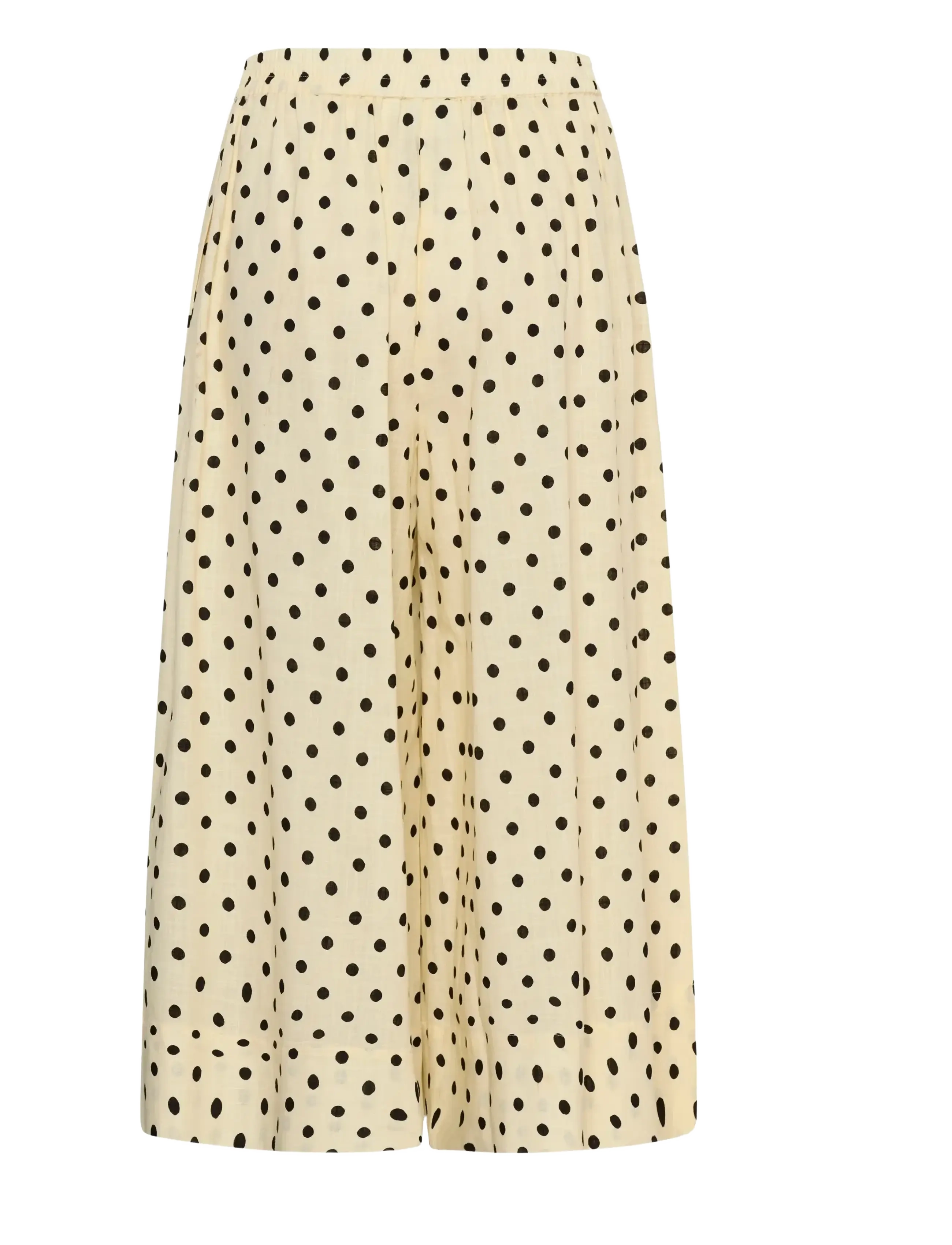 My Essential Wardrobe - MWNada Skirtpant - culottes - lemon icing w. dots - 2