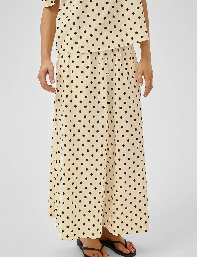 My Essential Wardrobe - MWNada Skirtpant - culottes - lemon icing w. dots - 0