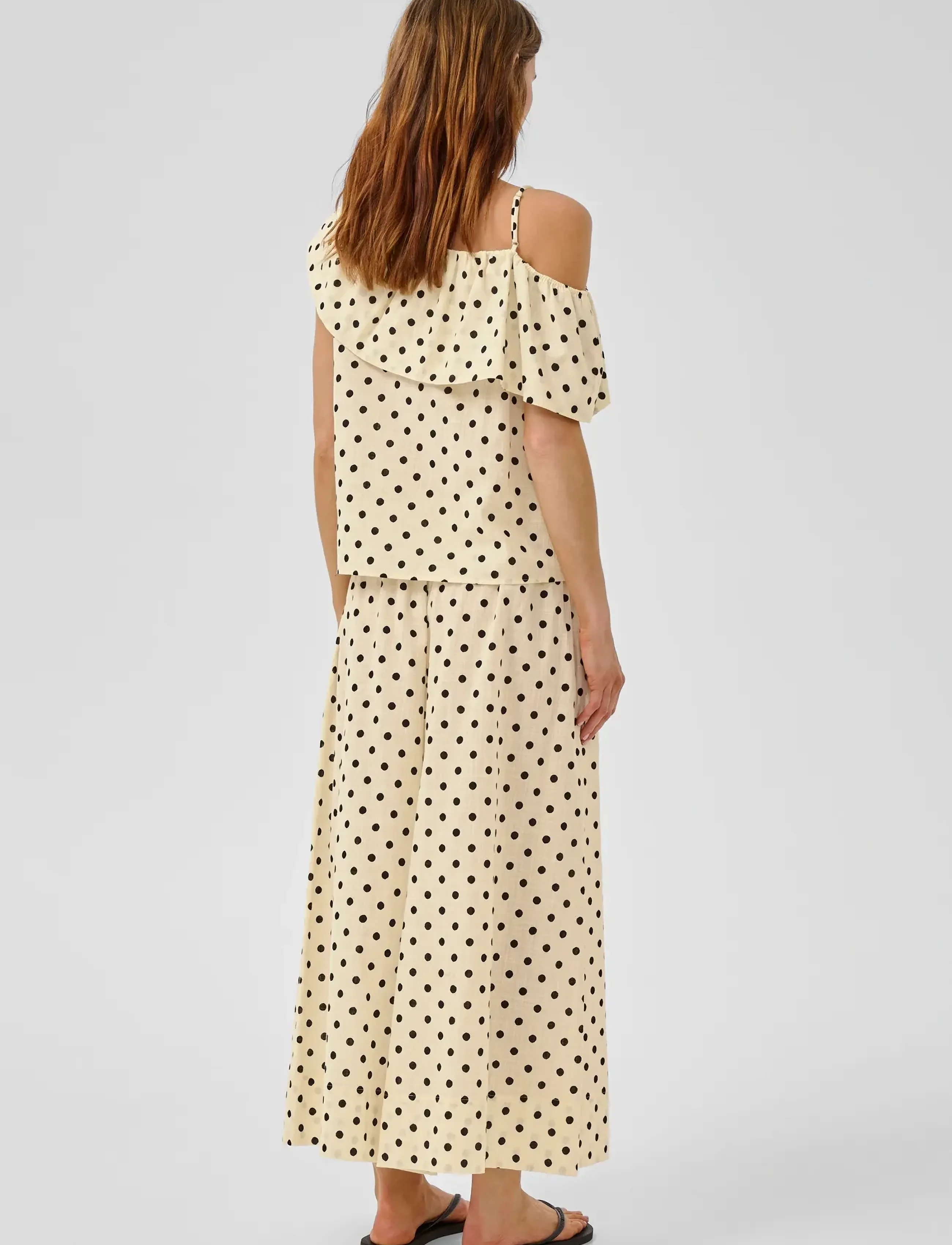 My Essential Wardrobe - MWNada Skirtpant - culottes - lemon icing w. dots - 4