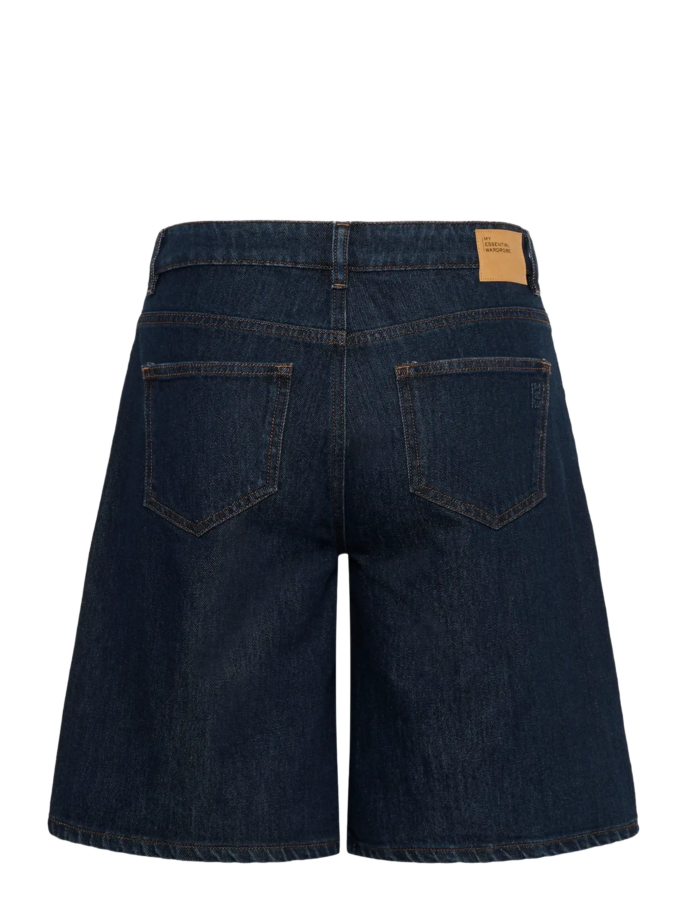 My Essential Wardrobe - MWZita 139 High X-Wide Shorts - jeansshorts - dark blue un-wash - 2