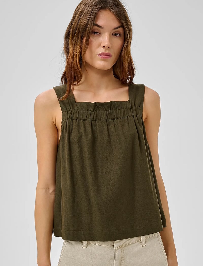My Essential Wardrobe - MWDIas Florence Top - Ärmellose tops - forest night - 0
