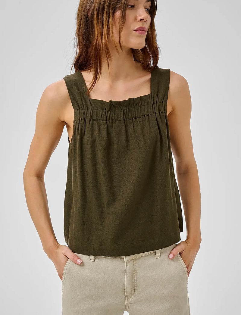 My Essential Wardrobe - MWDIas Florence Top - Ärmellose tops - forest night - 5