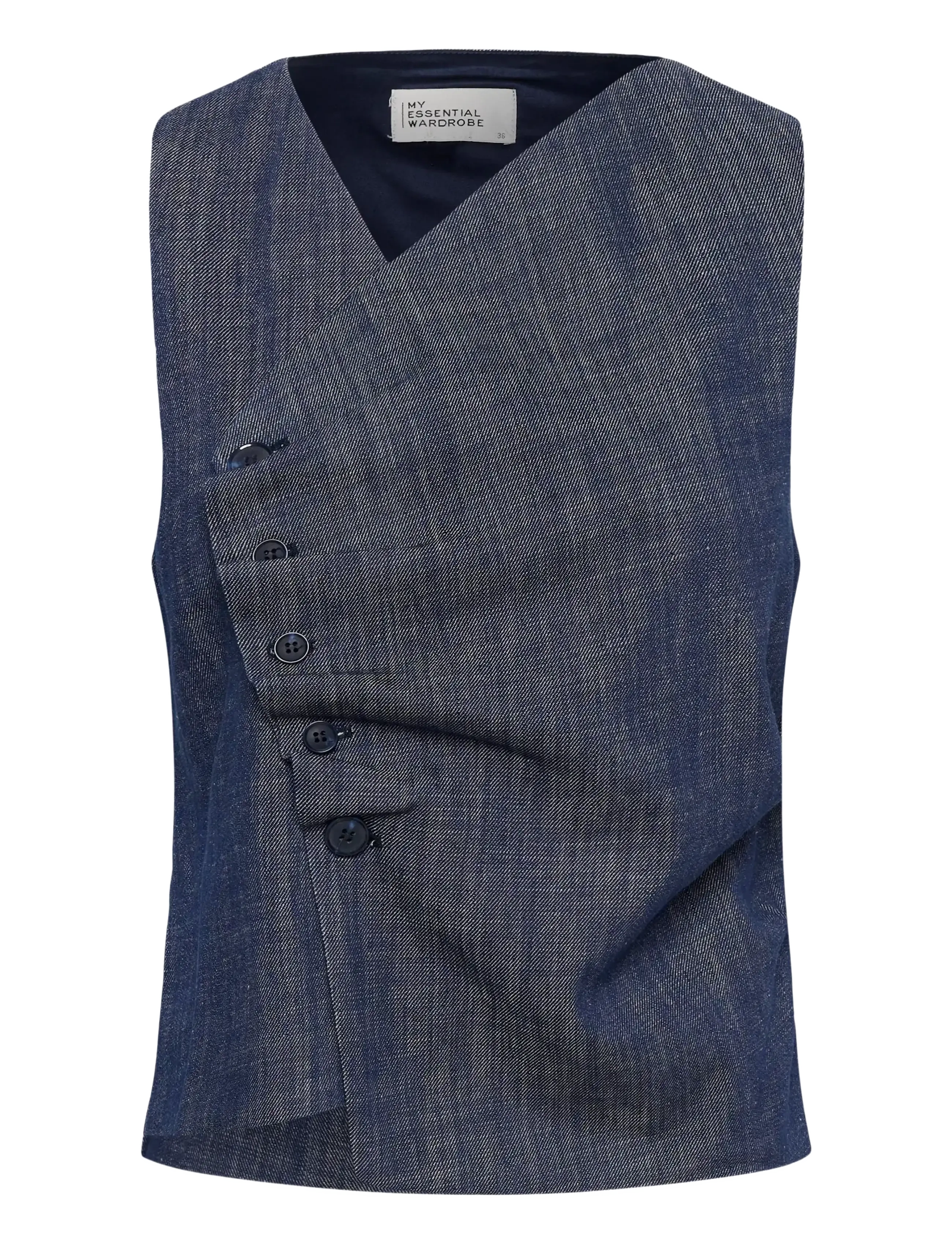 My Essential Wardrobe MWDazzie Top - Drabužiai - DARK BLUE WASH / navy