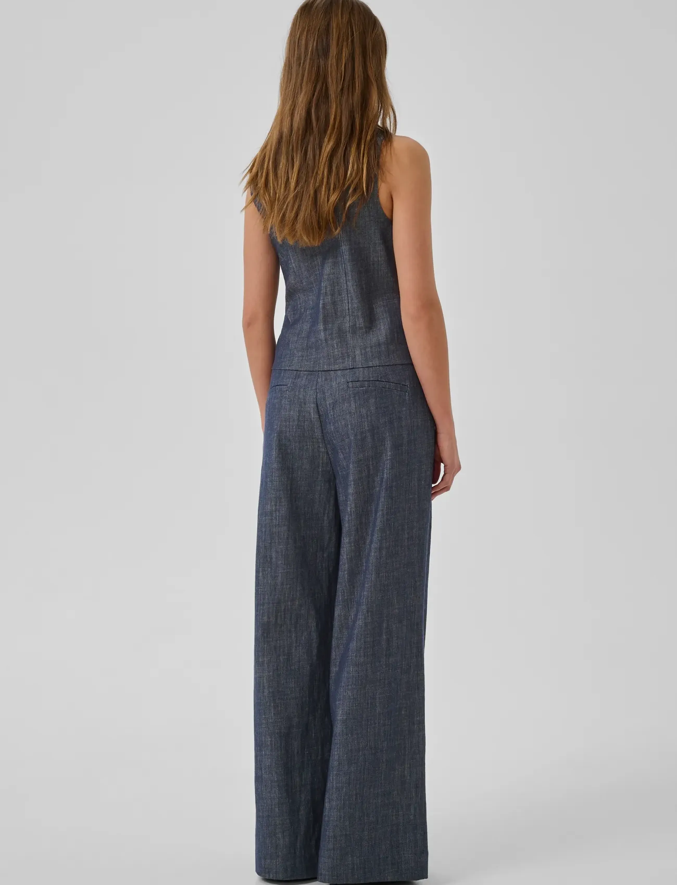 My Essential Wardrobe - MWDazzie Top - denim-westen - dark blue wash - 4