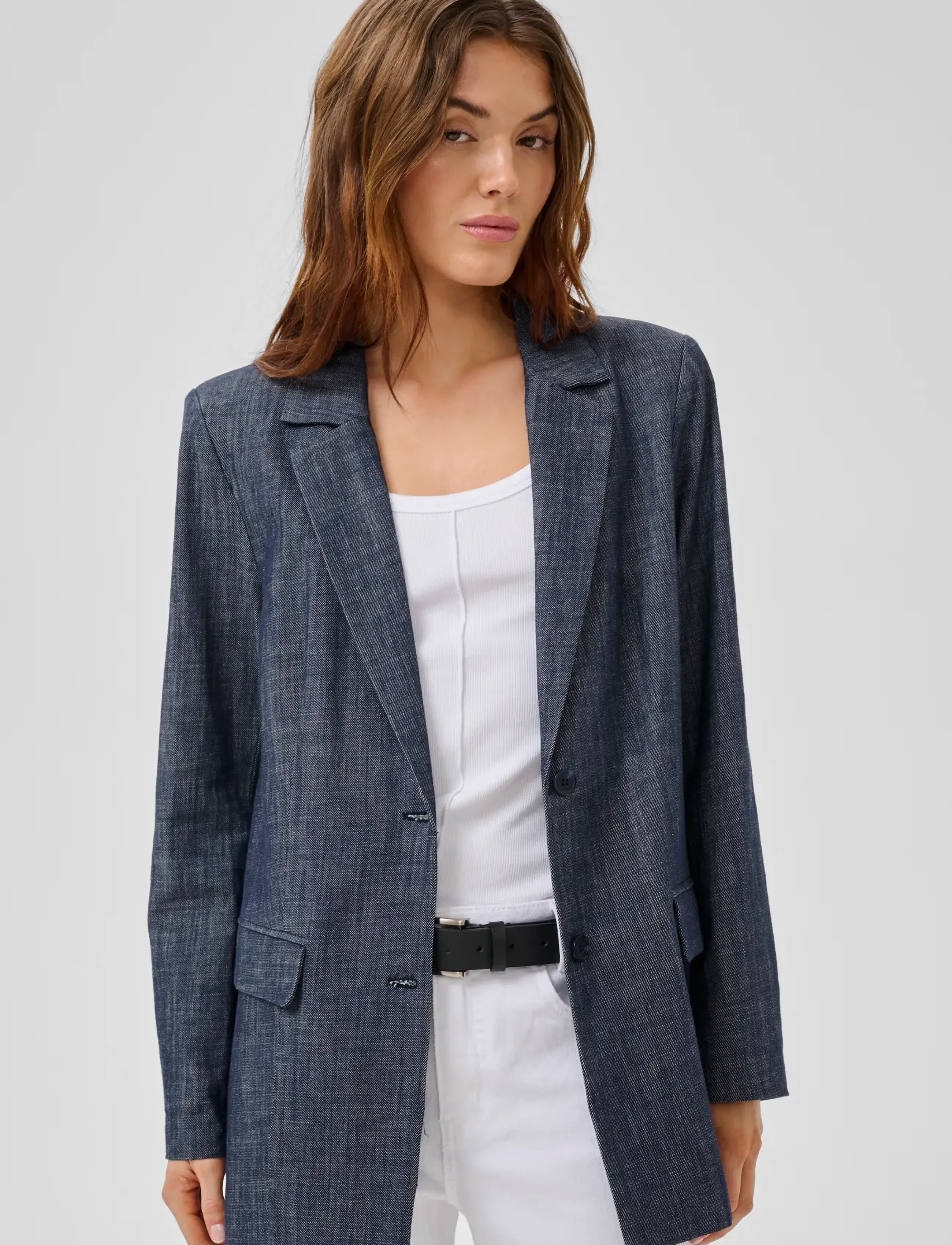 My Essential Wardrobe Mwdazzie Blazer, 38, Marineblau - Single Breasted Frauen