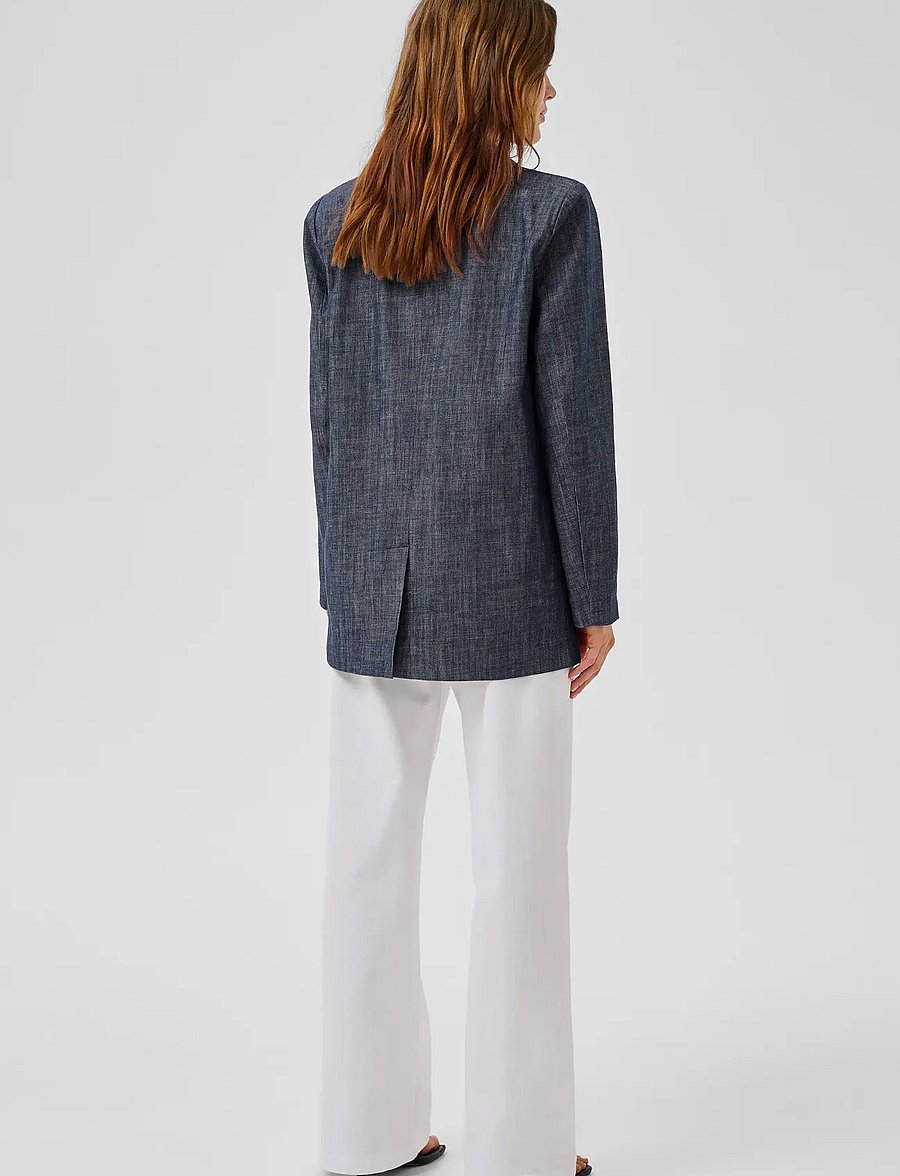 My Essential Wardrobe - MWDazzie Blazer - einreihige blazer - dark blue wash - 4
