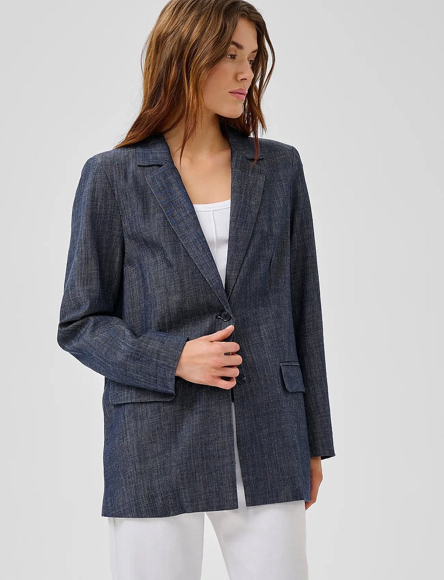 My Essential Wardrobe - MWDazzie Blazer - einreihige blazer - dark blue wash - 5