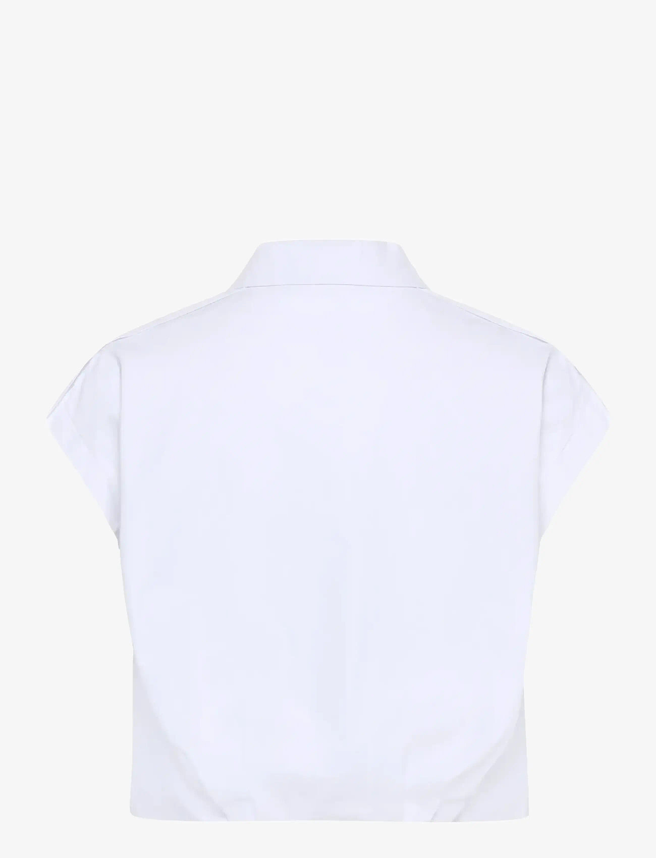 My Essential Wardrobe - MWSunna Sleeveless Shirt - crop tops - bright white - 2