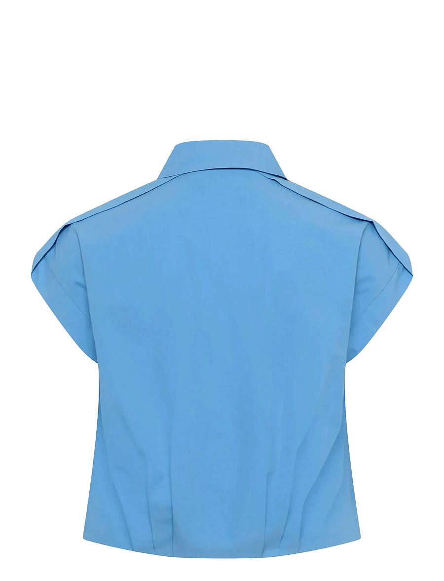 My Essential Wardrobe - MWSunna Sleeveless Shirt - lühikesed topid - silver lake blue - 2