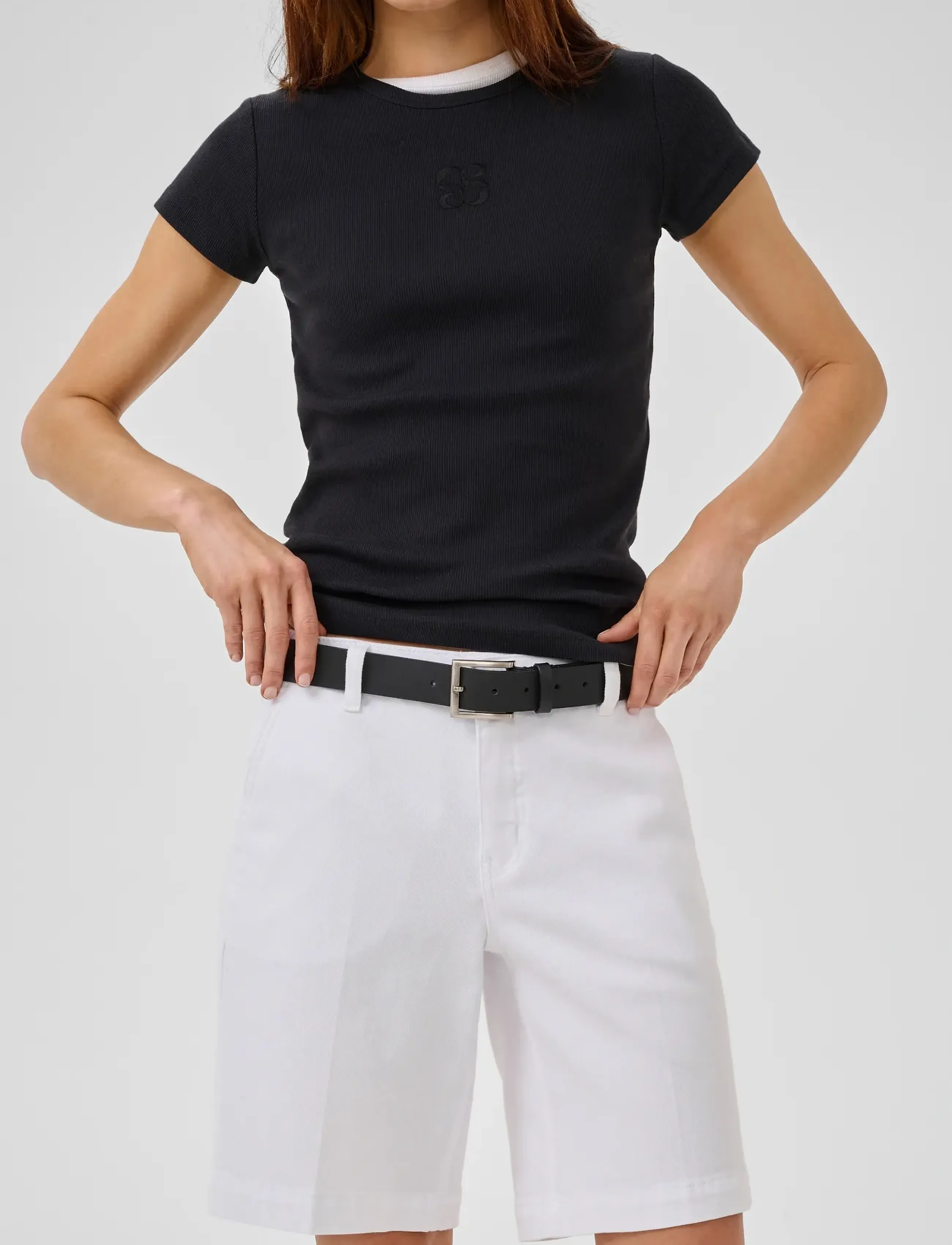 My Essential Wardrobe - MWLara 149 Long Shorts - bermudashorts - bright white - 5