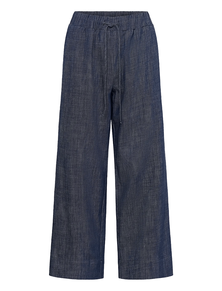 My Essential Wardrobe - MWDazzie Dias Pant - vida byxor - dark blue wash - 1