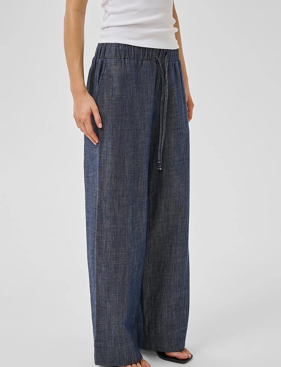 My Essential Wardrobe - MWDazzie Dias Pant - vida byxor - dark blue wash - 0