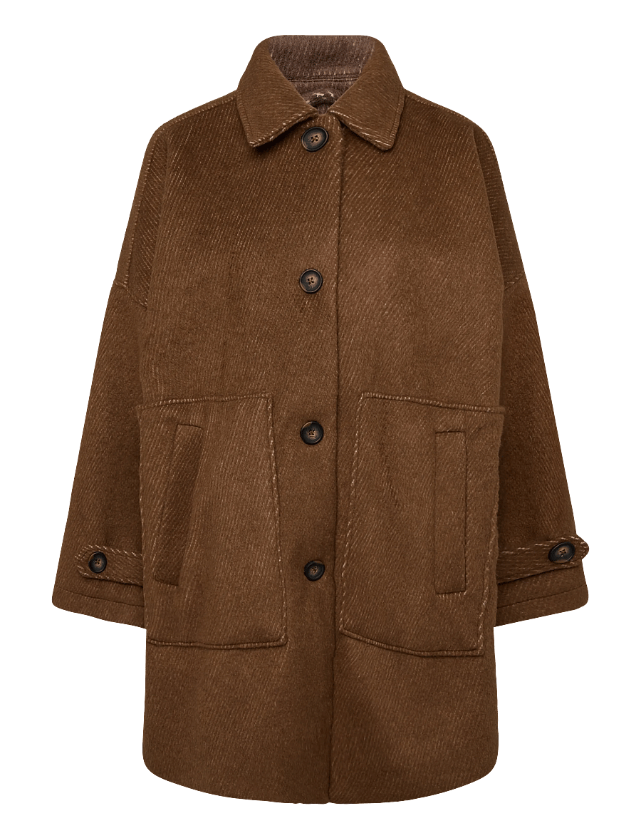 My Essential Wardrobe - MWBaratti Lyon OS Jacket - talvejoped - toffee melange - 0