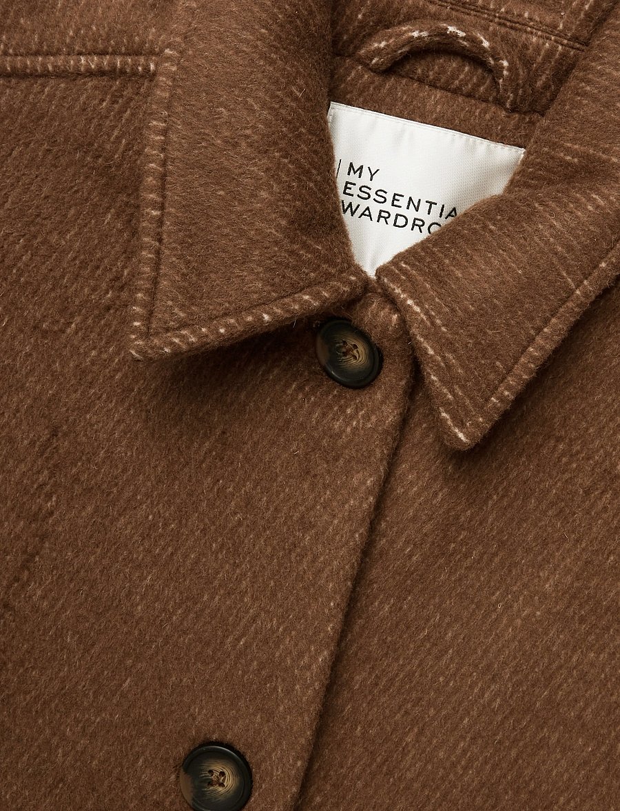 My Essential Wardrobe - MWBaratti Lyon OS Jacket - talvejoped - toffee melange - 2