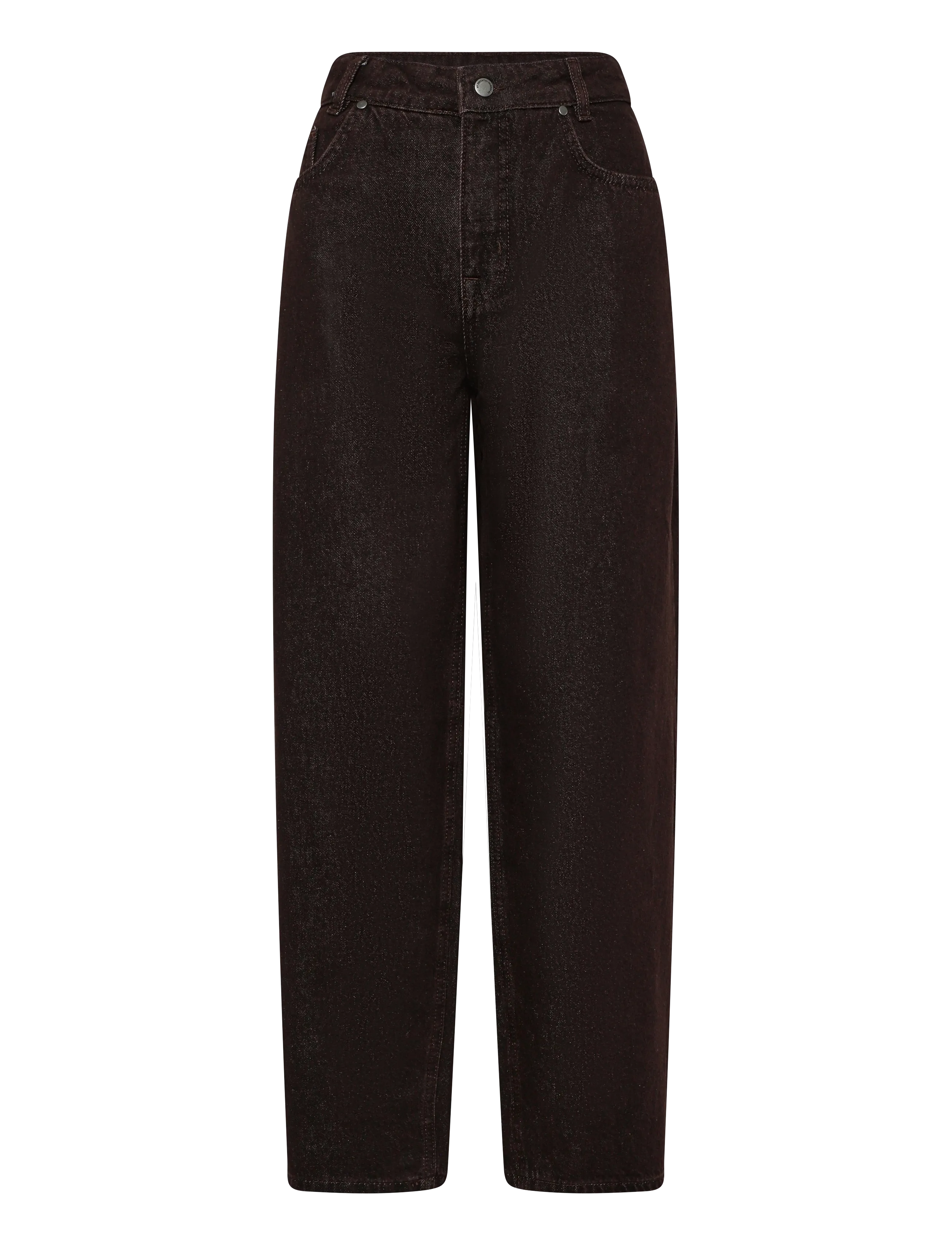My Essential Wardrobe Jeans Barrel MWLance 188 - Barrel Jeans - DARK BROWN WASH / brown