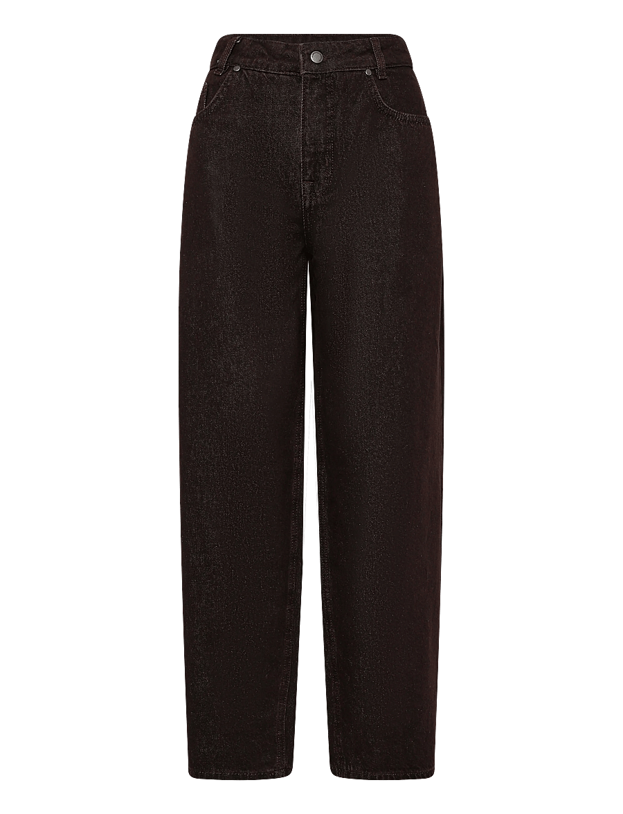 My Essential Wardrobe - Jeans Barrel MWLance 188 - barrel jeans - dark brown wash - 0