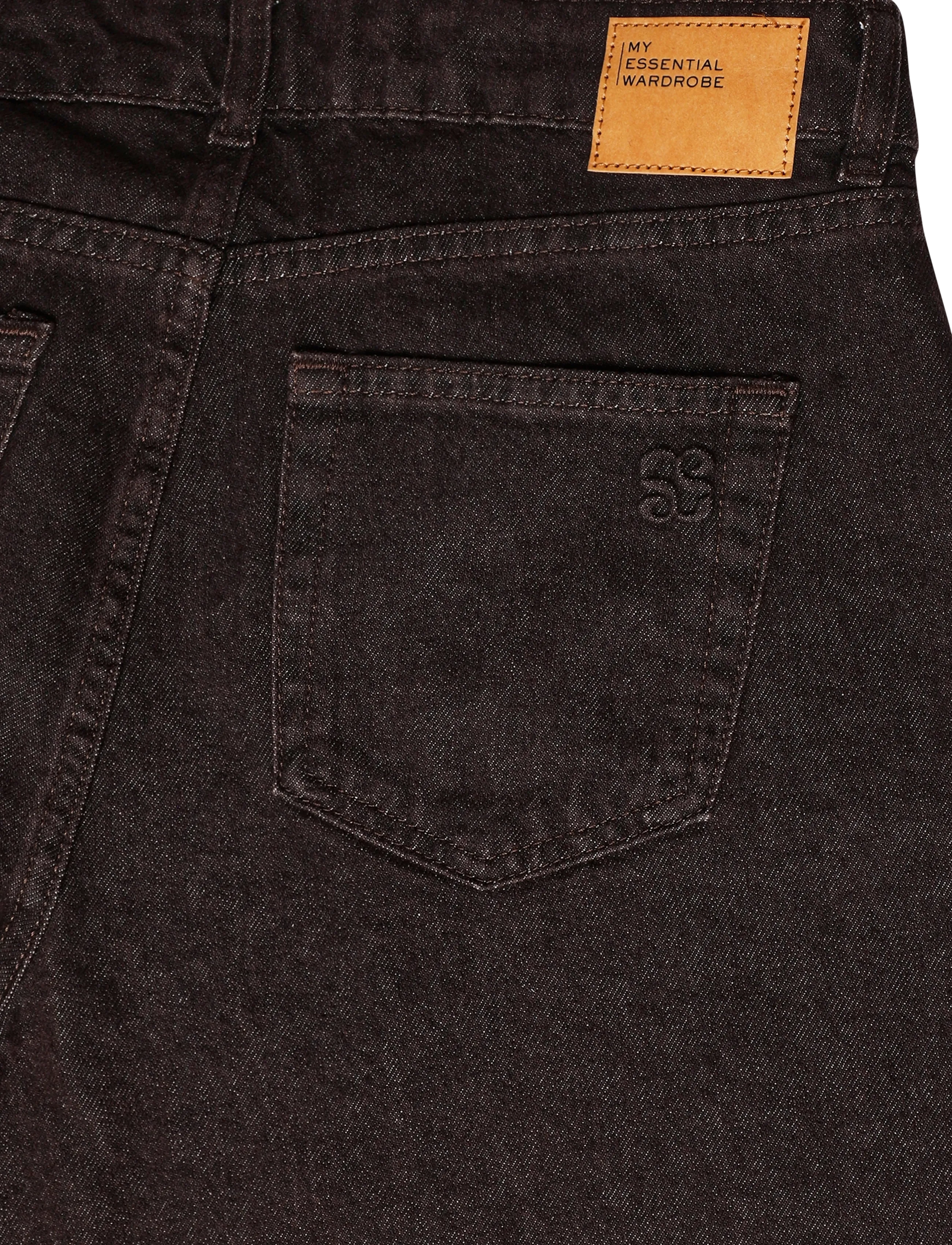 My Essential Wardrobe - Jeans Barrel MWLance 188 - barrel jeans - dark brown wash - 4