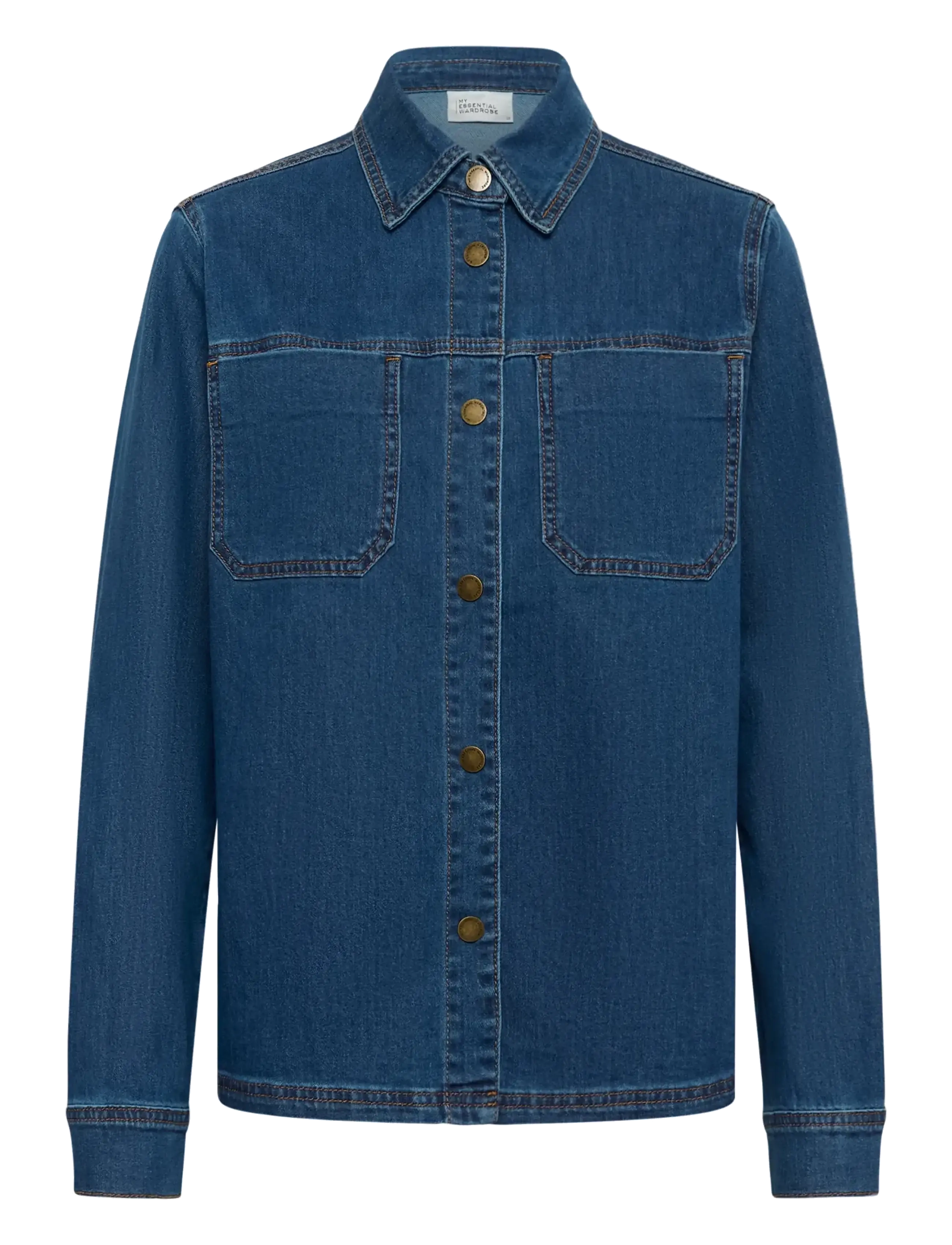 My Essential Wardrobe Denim Shirt MWAnn 115 - Blusen & Hemden - MEDIUM CLEAR BLUE WASH / blue