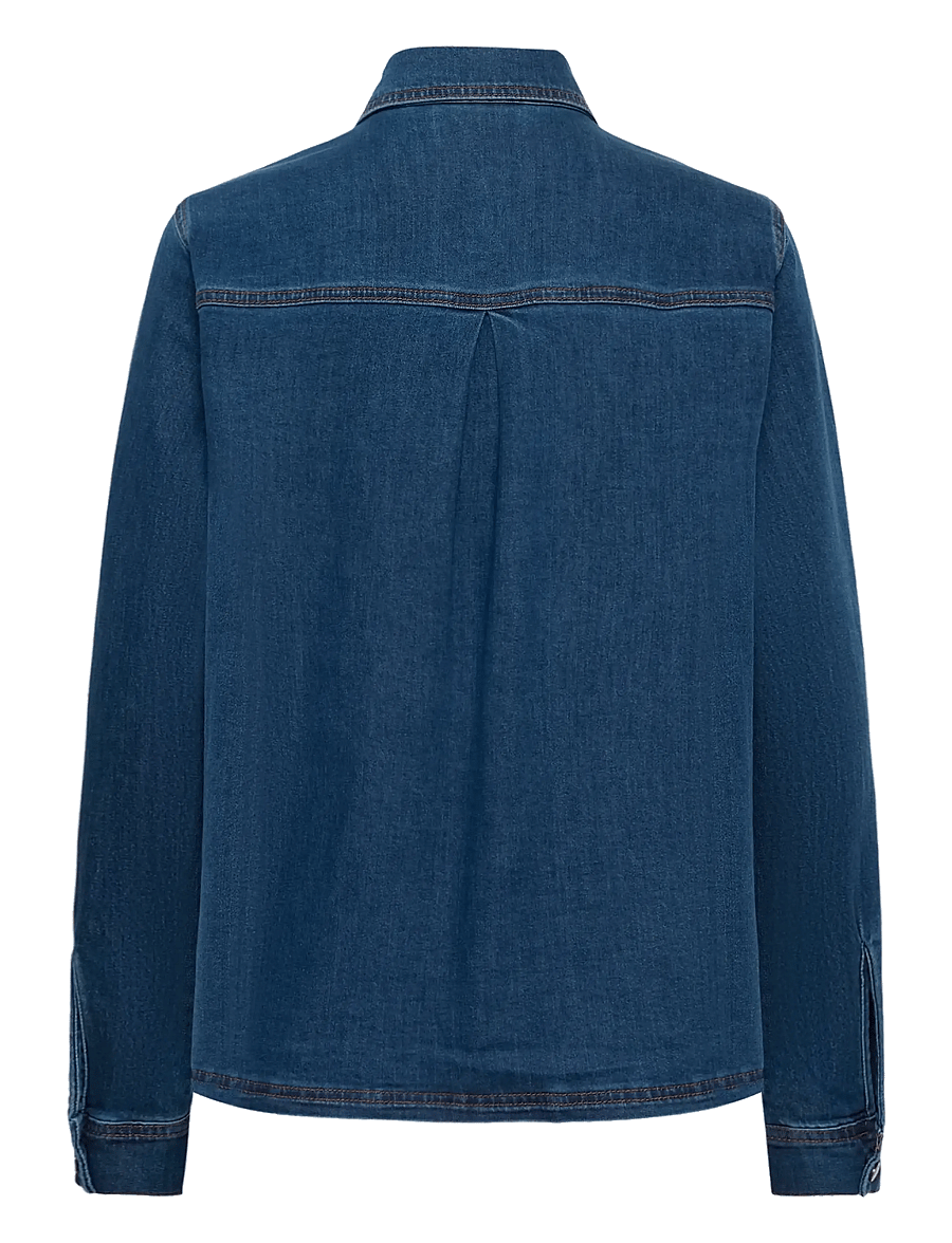 My Essential Wardrobe - Denim Shirt MWAnn 115 - overshirts - medium clear blue wash - 1