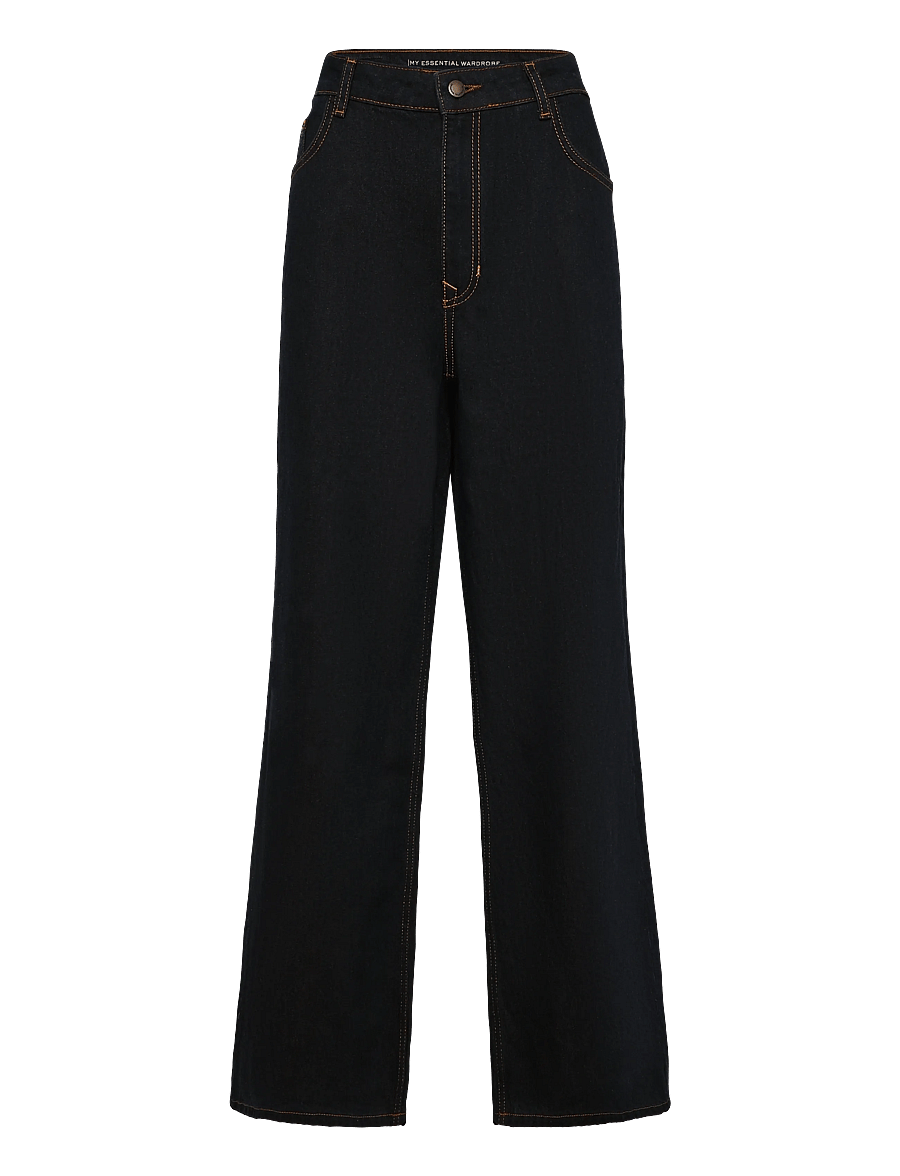 My Essential Wardrobe - Jeans Wide MWOline 186 - laia säärega teksad - blue/ brown un-washed - 0