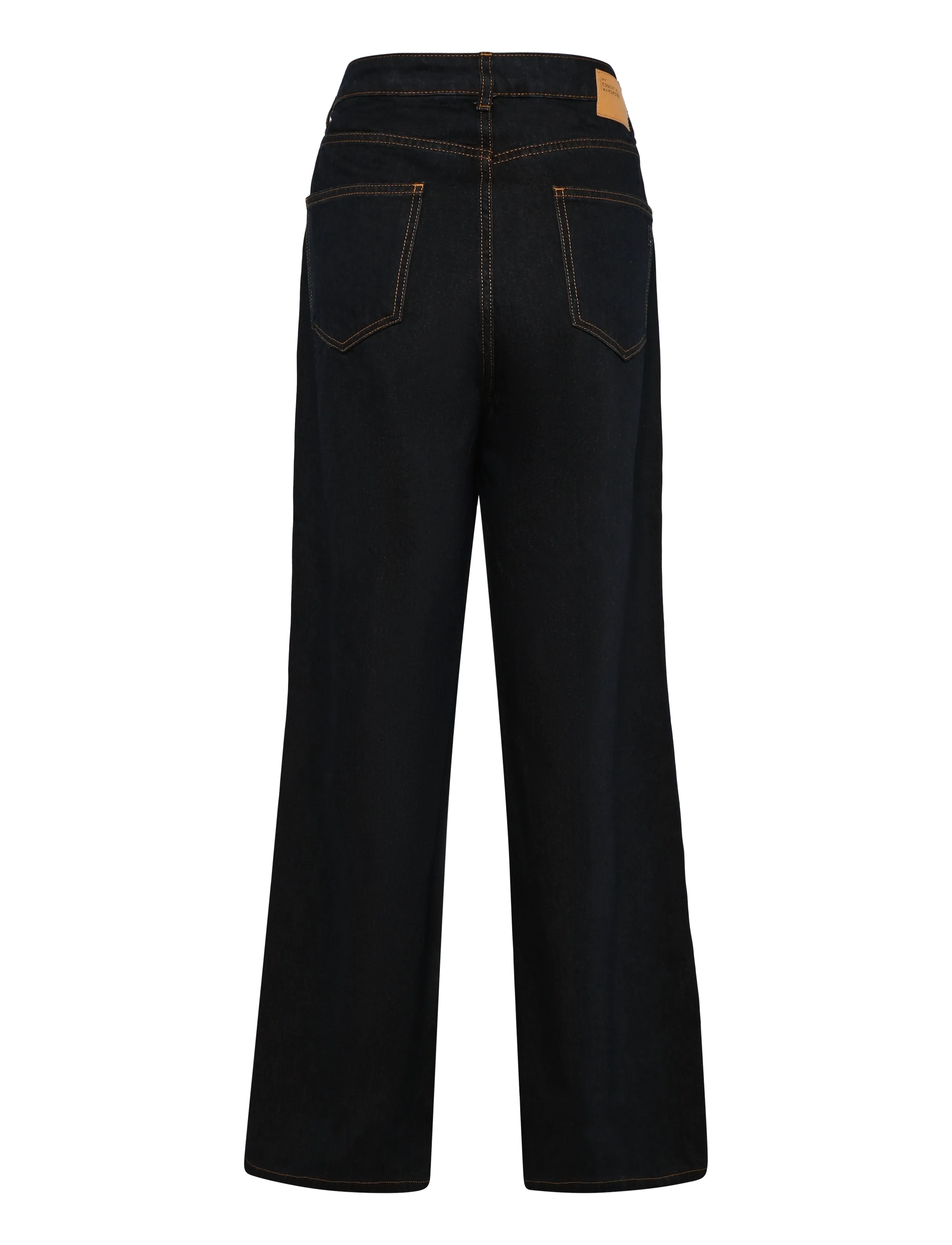 My Essential Wardrobe - Jeans Wide MWOline 186 - hosen mit weitem bein - blue/ brown un-washed - 1