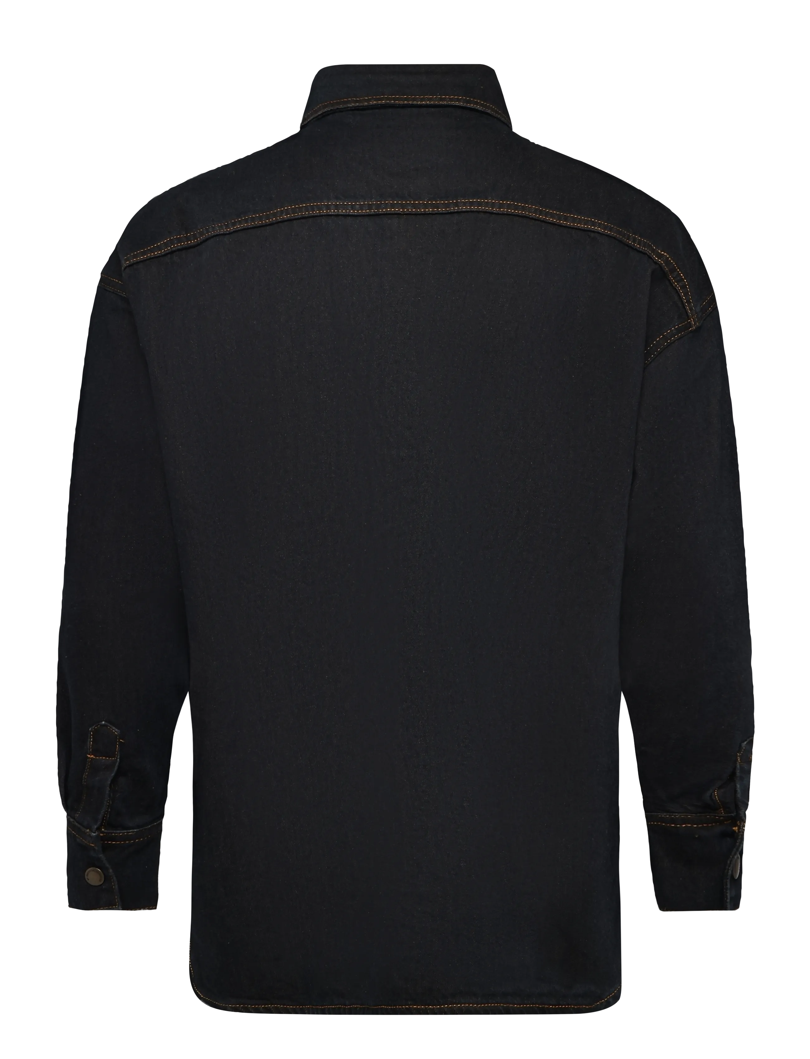 My Essential Wardrobe - Denim Shirt MWSinna 186 - denim shirts - blue/ brown un-washed - 1