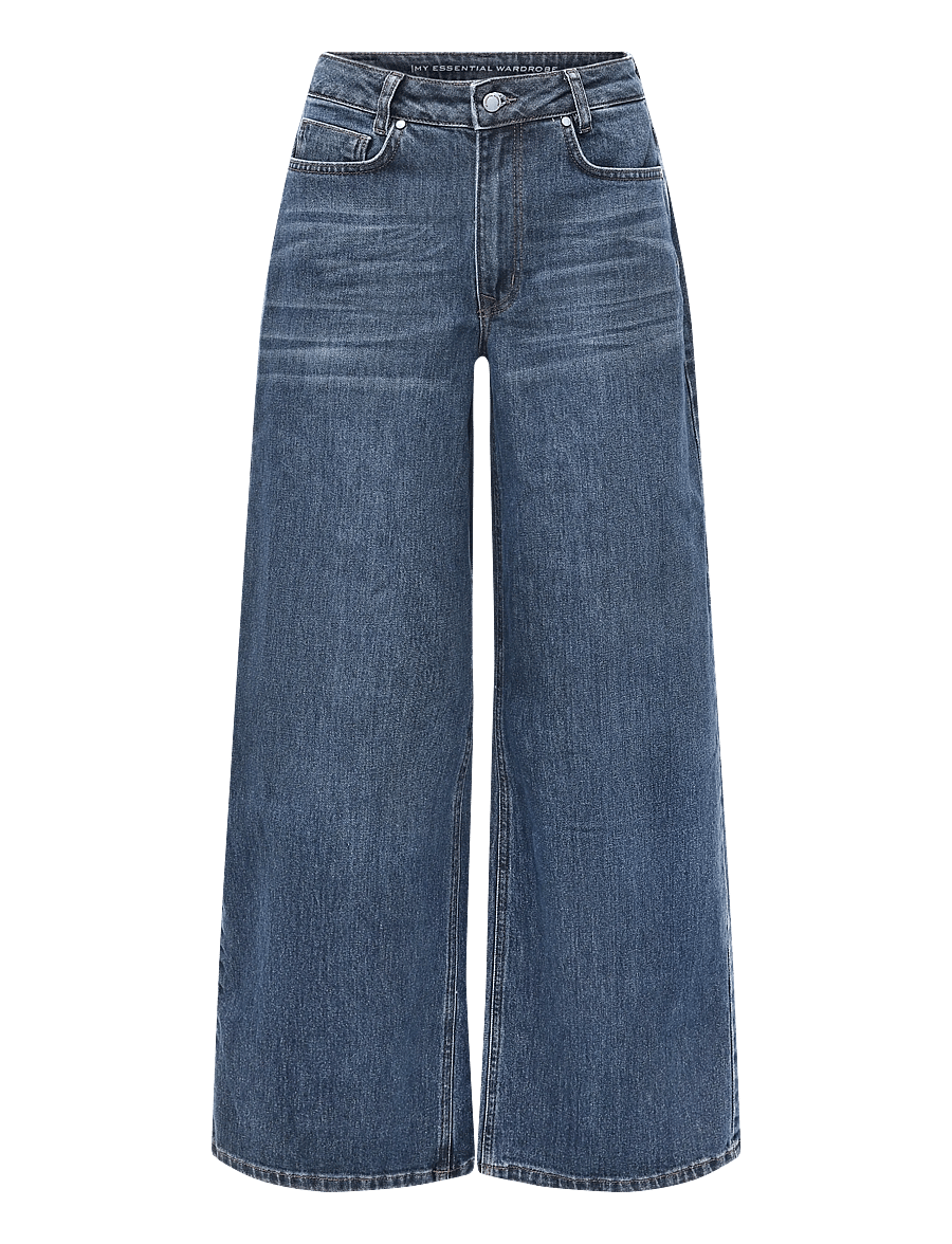 My Essential Wardrobe - MWNida 139 High X-Wide - vida jeans - dark blue retro wash - 0