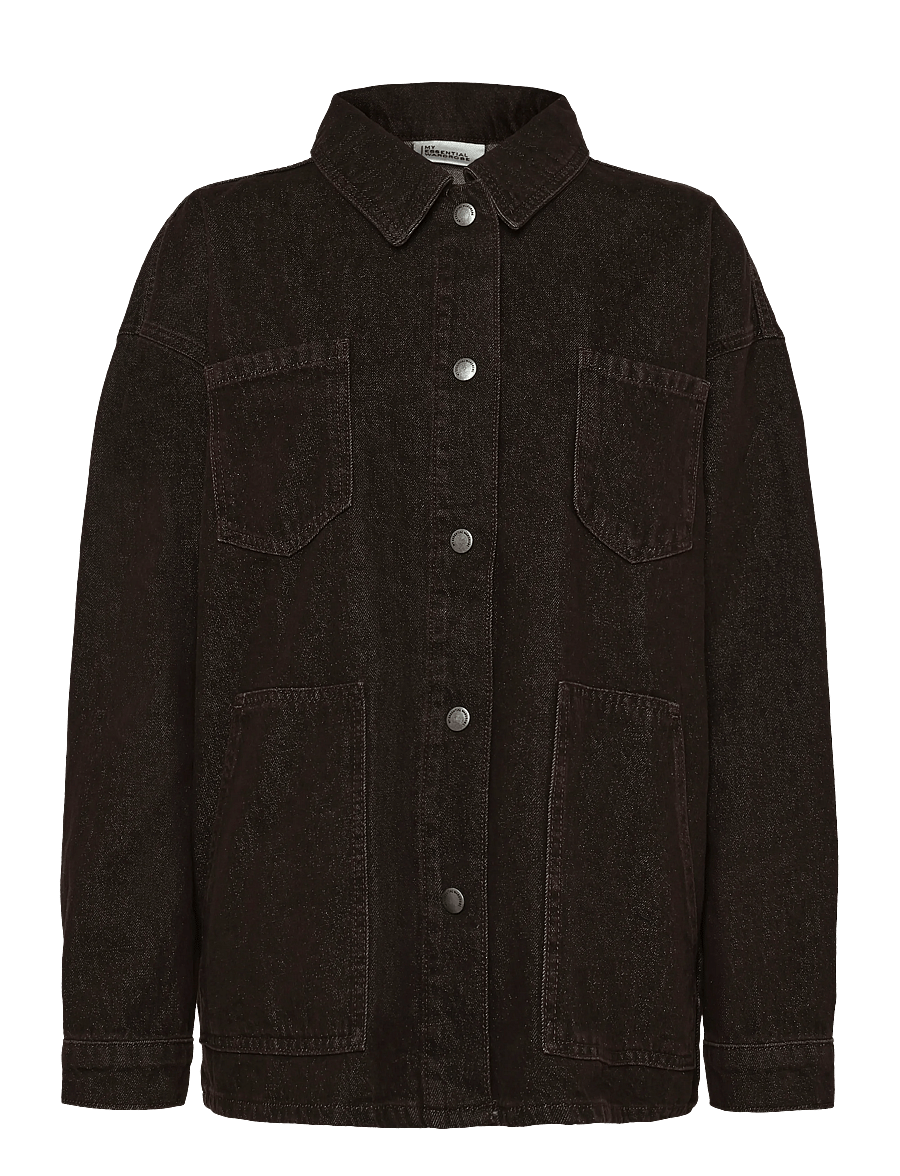 My Essential Wardrobe - Denim Jacket MWUma 188 - teksatagid - dark brown wash - 0