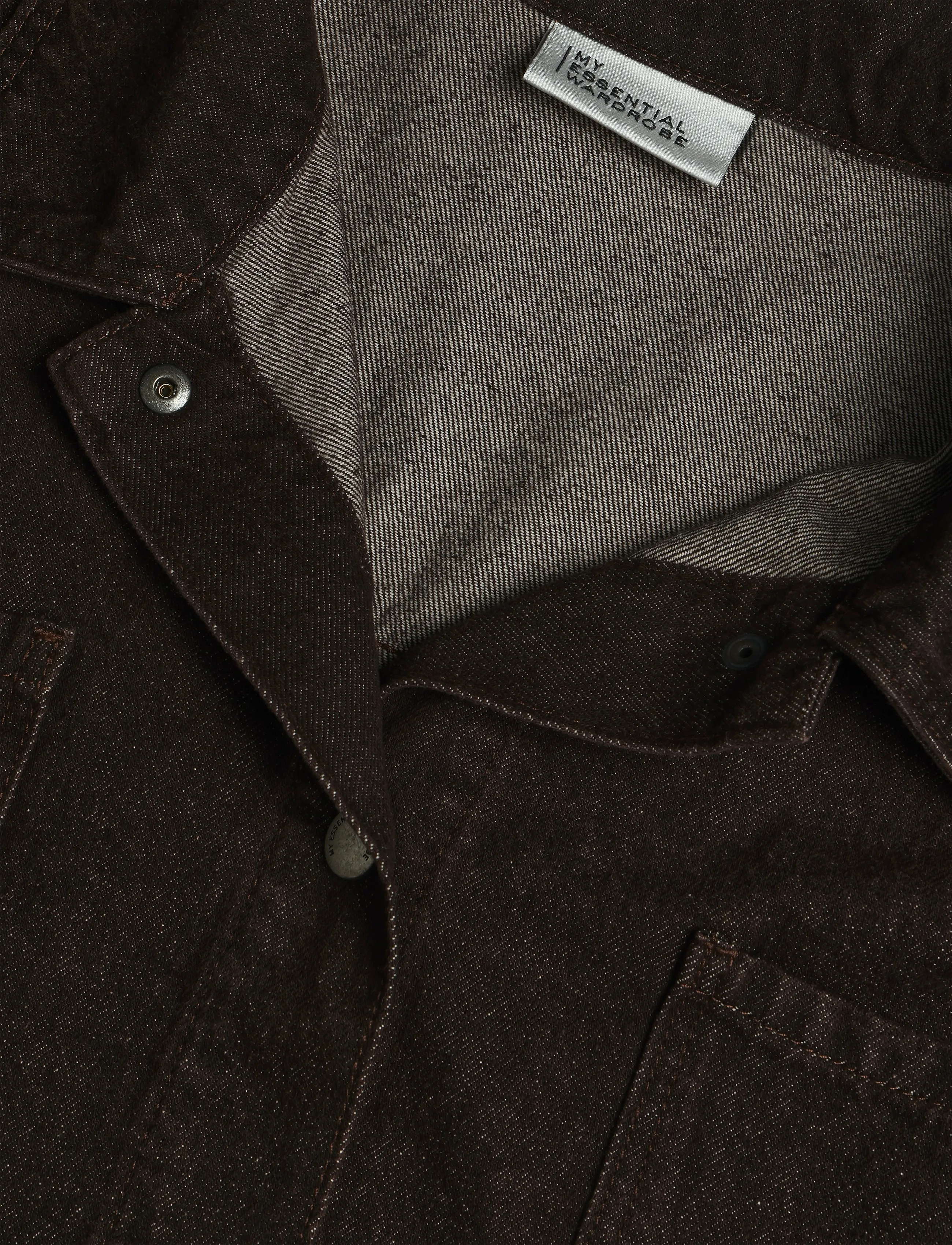 My Essential Wardrobe - Denim Jacket MWUma 188 - teksatagid - dark brown wash - 2