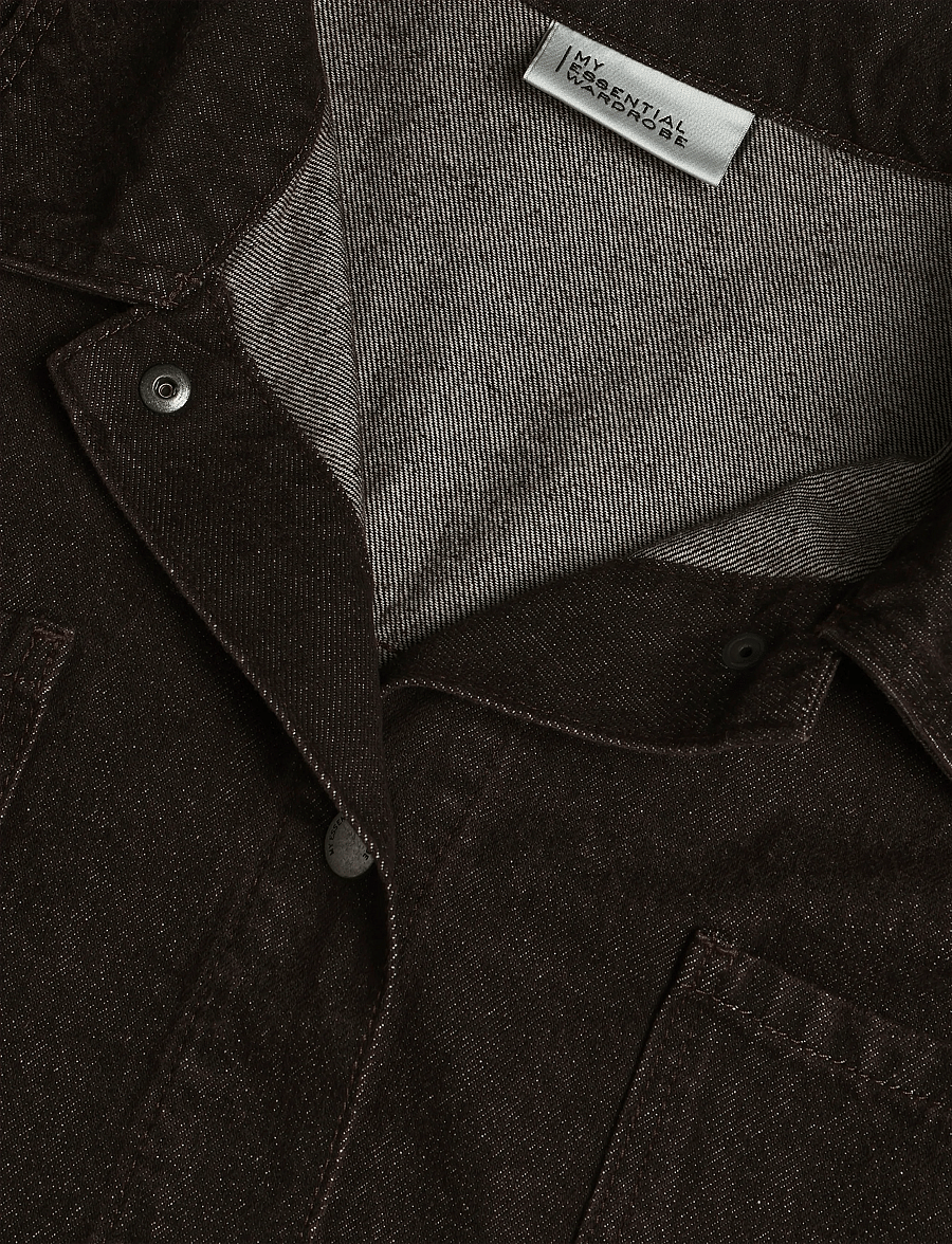 My Essential Wardrobe - Denim Jacket MWUma 188 - teksatagid - dark brown wash - 2