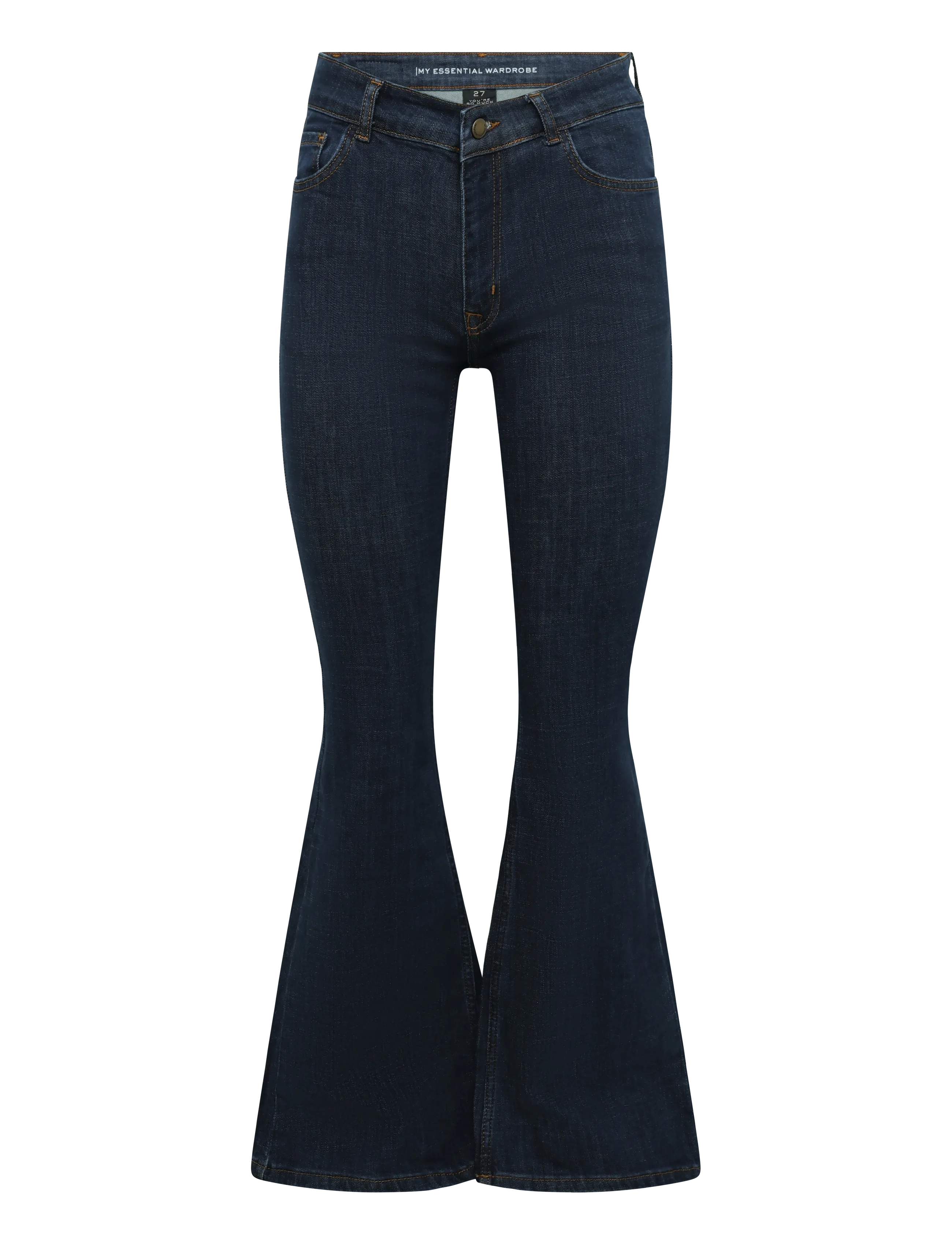 My Essential Wardrobe MWKazia 187 High Bootcut - My Essential Wardrobe - DARK BLUE UN-WASH / navy