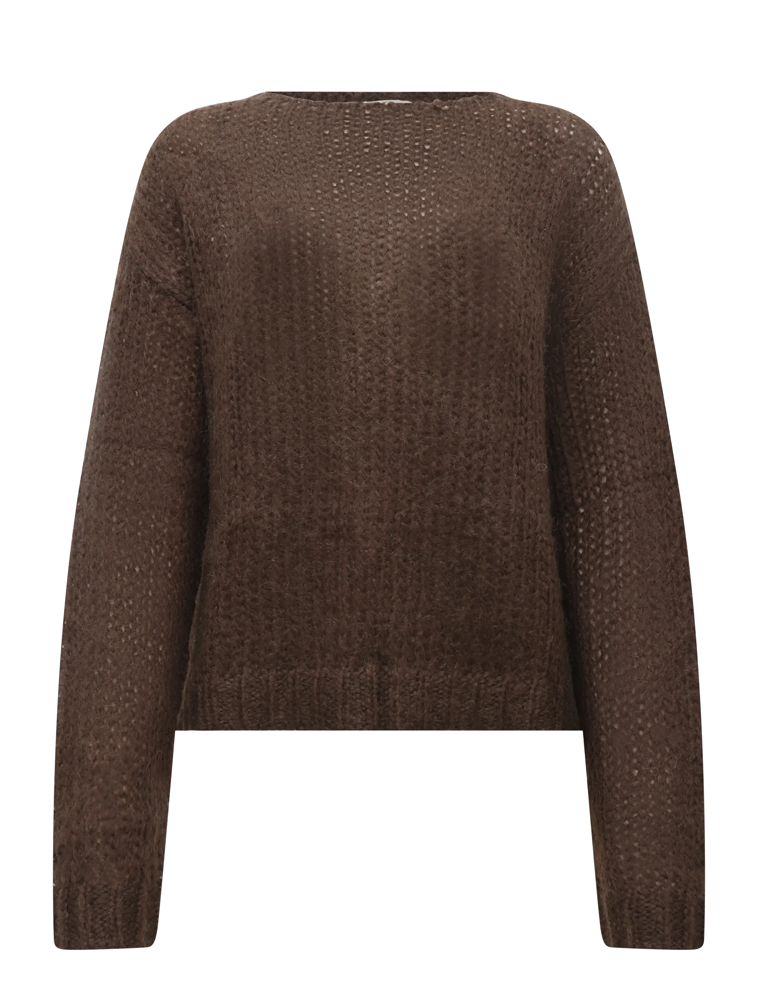 My Essential Wardrobe MWNima Knit Pullover - Kampsunid - DARK BROWN / brown