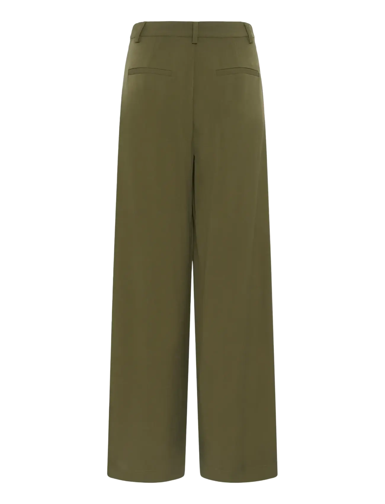 My Essential Wardrobe - MWHace High Wide Pant - olive night - 1