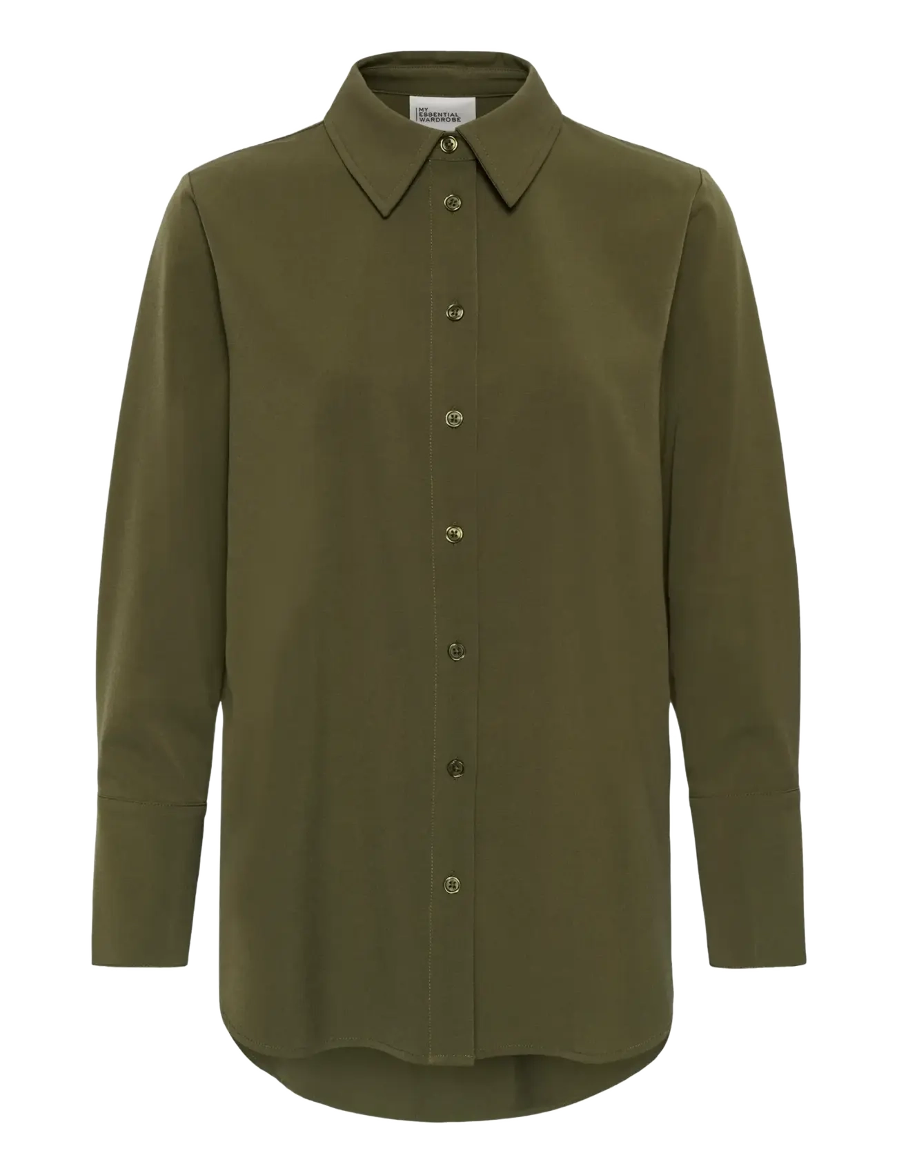 My Essential Wardrobe Mwhace Vitta Shirt, 42, Khaki green, Skjorter > Langærmede, Dame