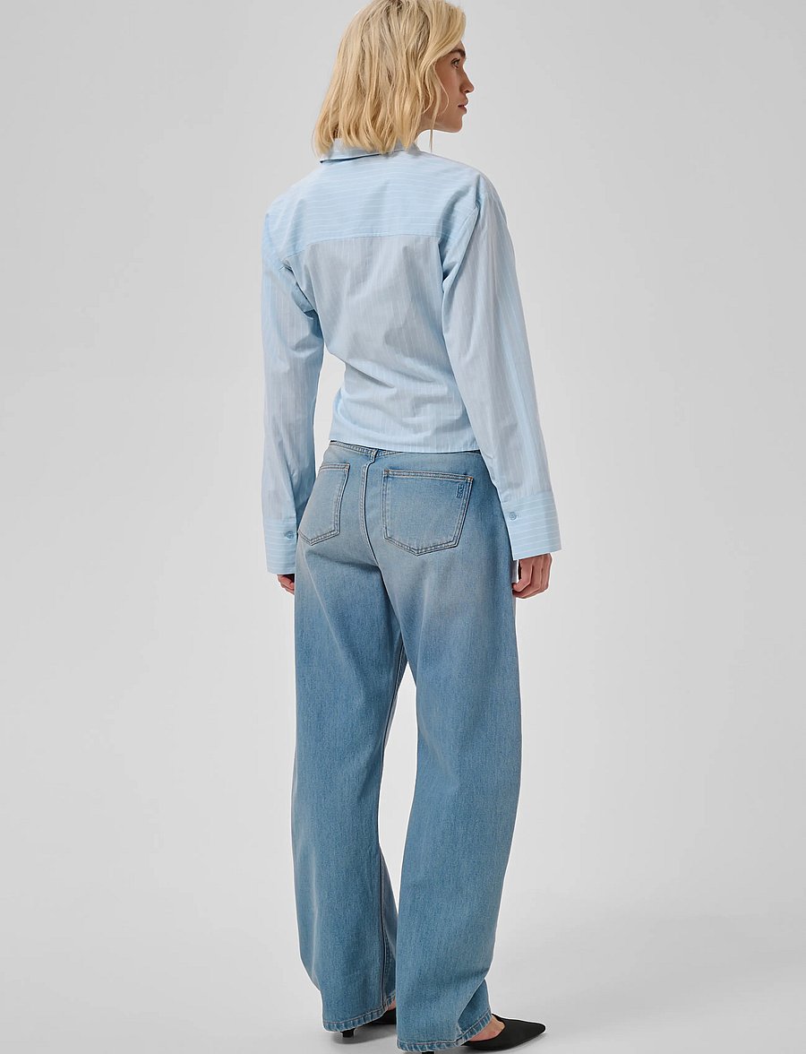 My Essential Wardrobe - MWBella Belt Shirt - pikkade varrukatega särgid - angell falls striped - 4