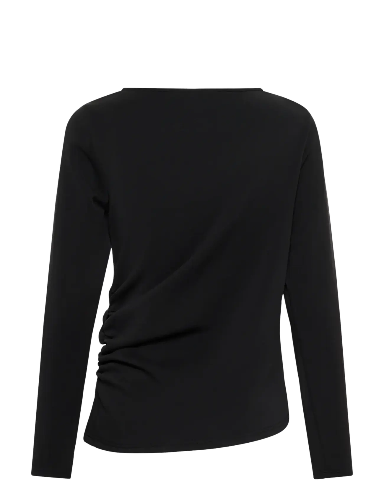My Essential Wardrobe - MWHelle Asymmetric Blouse - langærmede bluser - black - 1