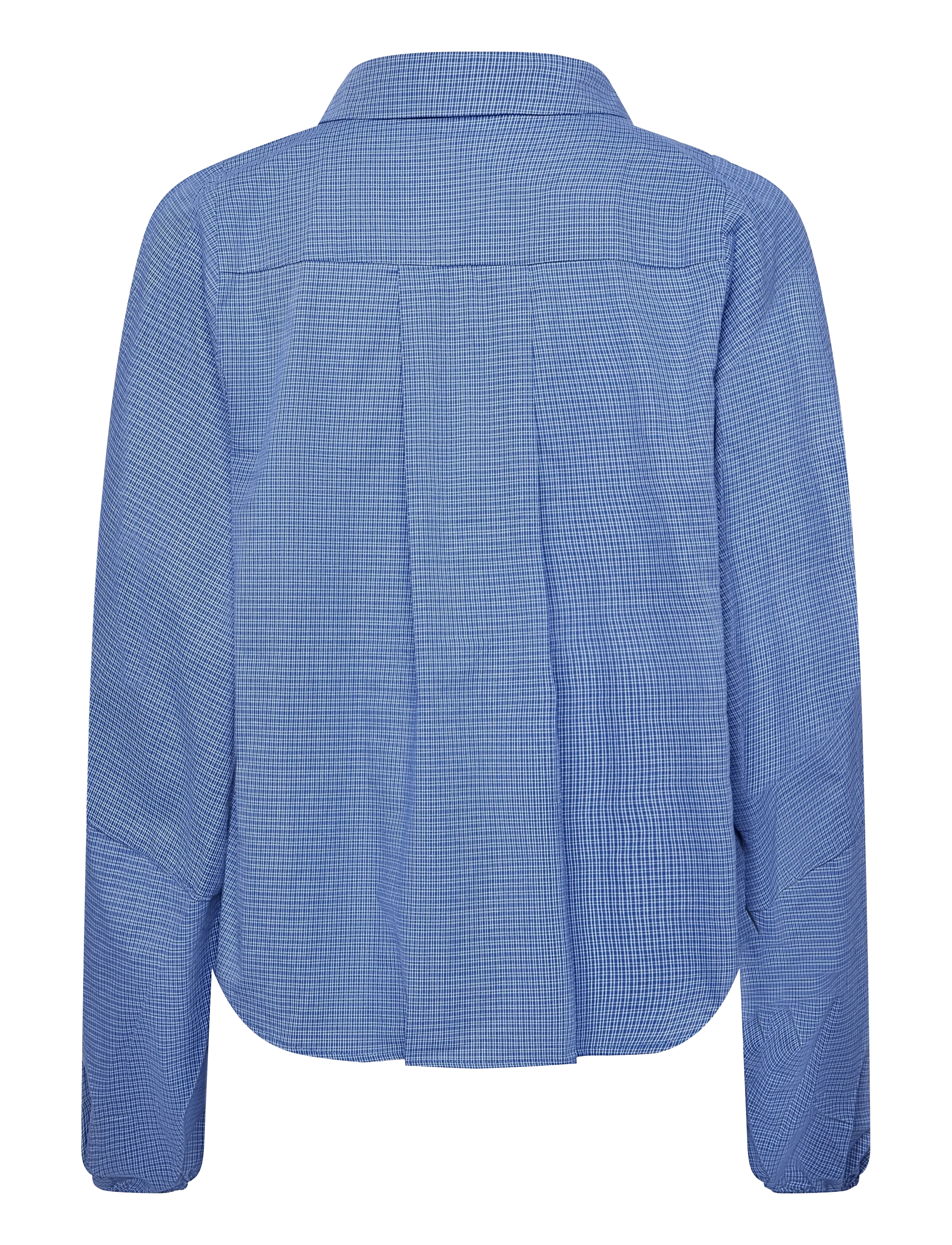 My Essential Wardrobe - MWIlse Balloon Sleeve Shirt - pikkade varrukatega särgid - clear blue check - 1