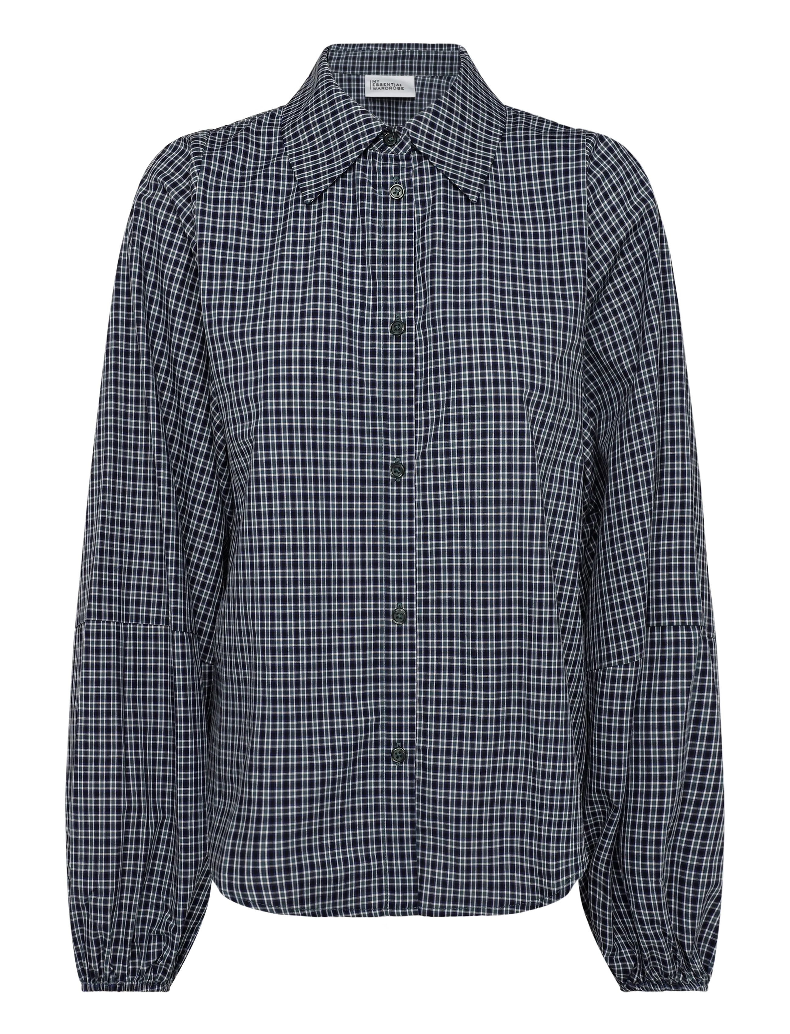 My Essential Wardrobe MWIlse Balloon Sleeve Shirt - My Essential Wardrobe - DOUGLAS GREEN CHECK / green