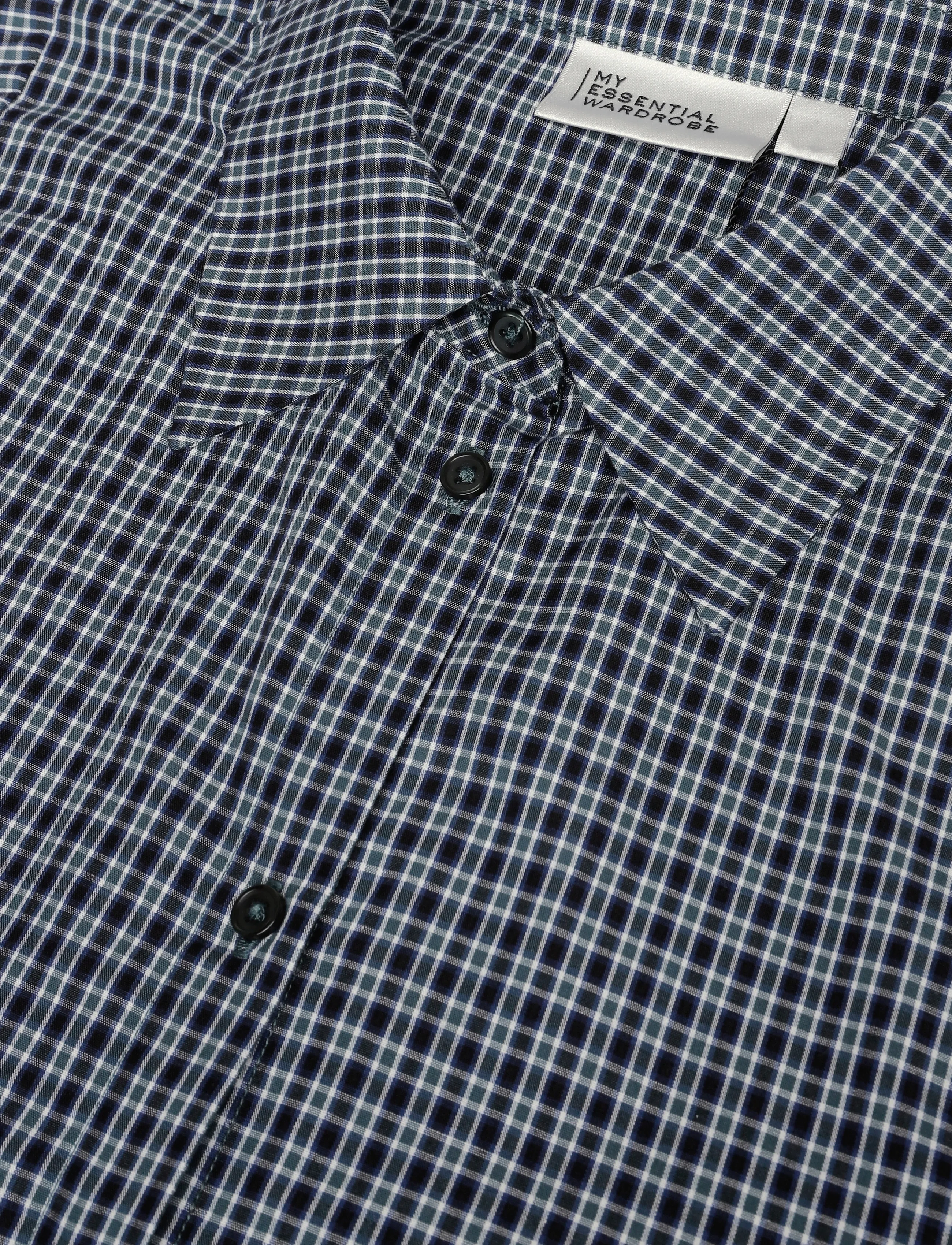My Essential Wardrobe - MWIlse Balloon Sleeve Shirt - langärmlige hemden - douglas green check - 2