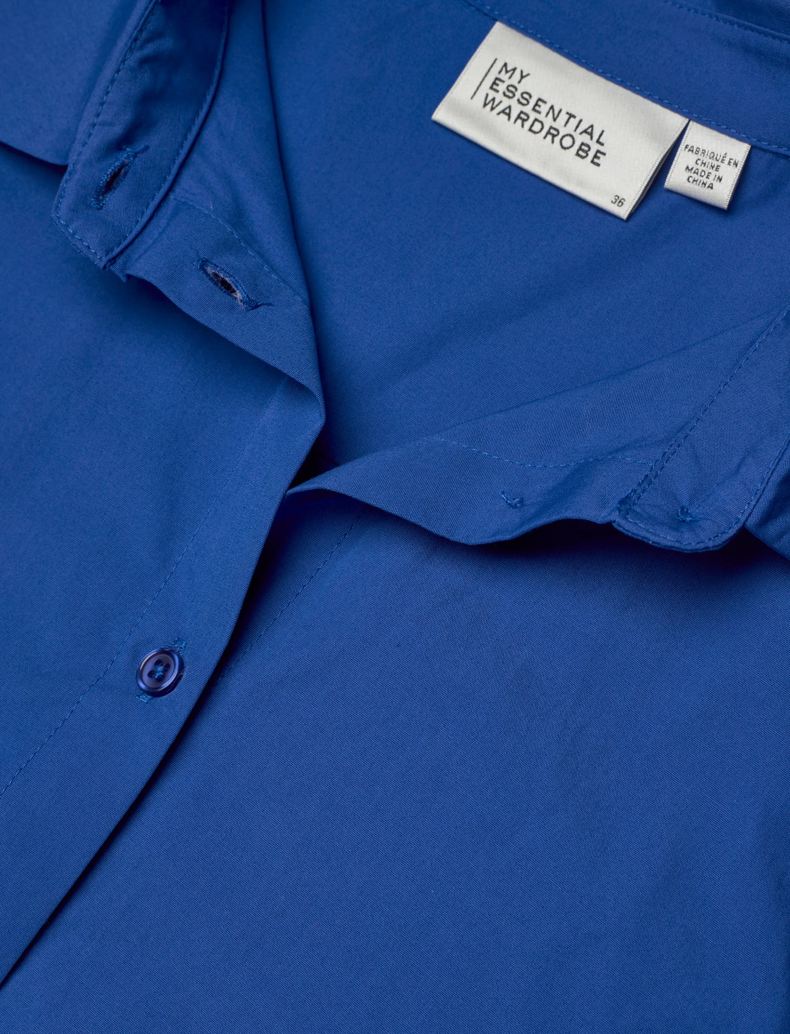 My Essential Wardrobe - MWSunna Balloon Sleeve Shirt - langärmlige hemden - beaucoup blue - 2