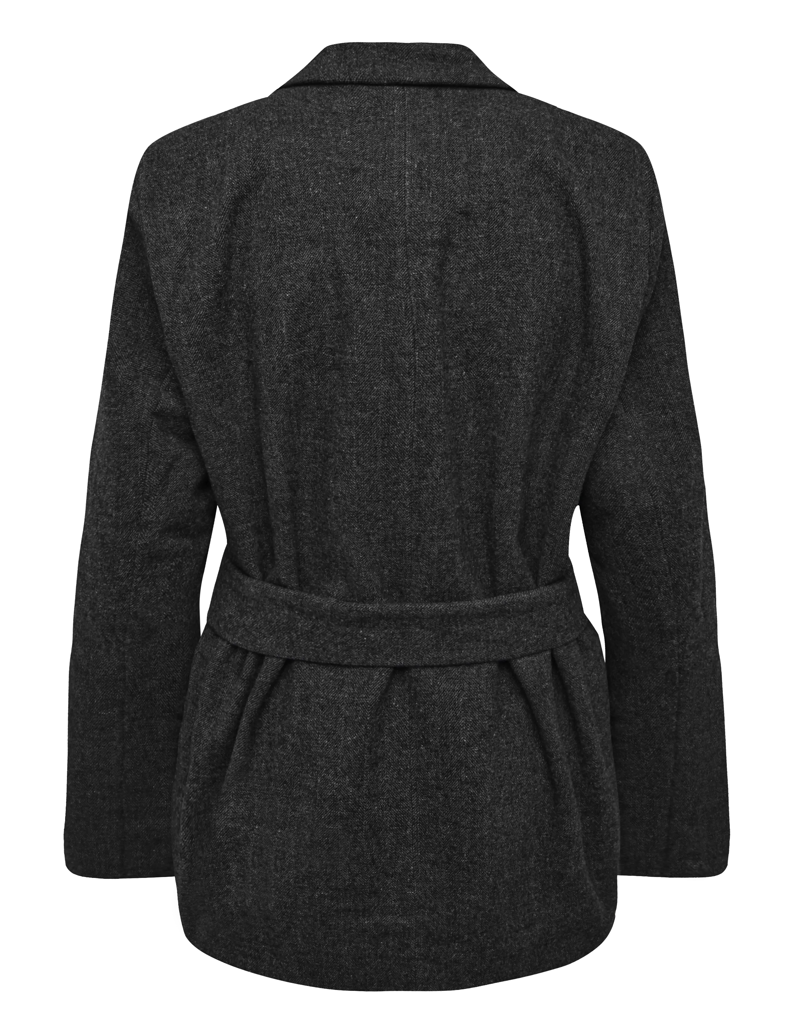 My Essential Wardrobe - MWLayla Blazer - blazer mit gürtel - dark grey melange - 1
