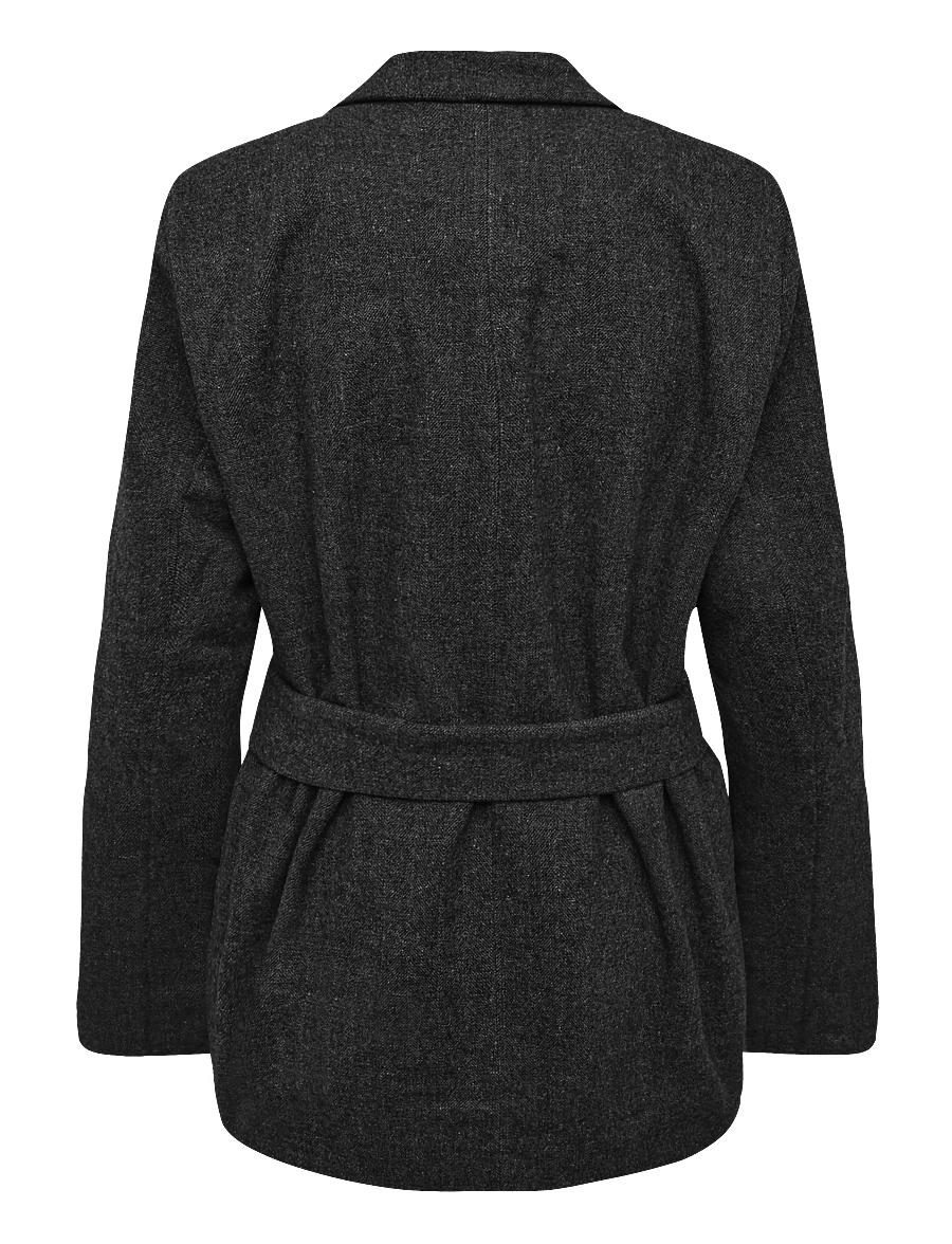 My Essential Wardrobe - MWLayla Blazer - blazer mit gürtel - dark grey melange - 1
