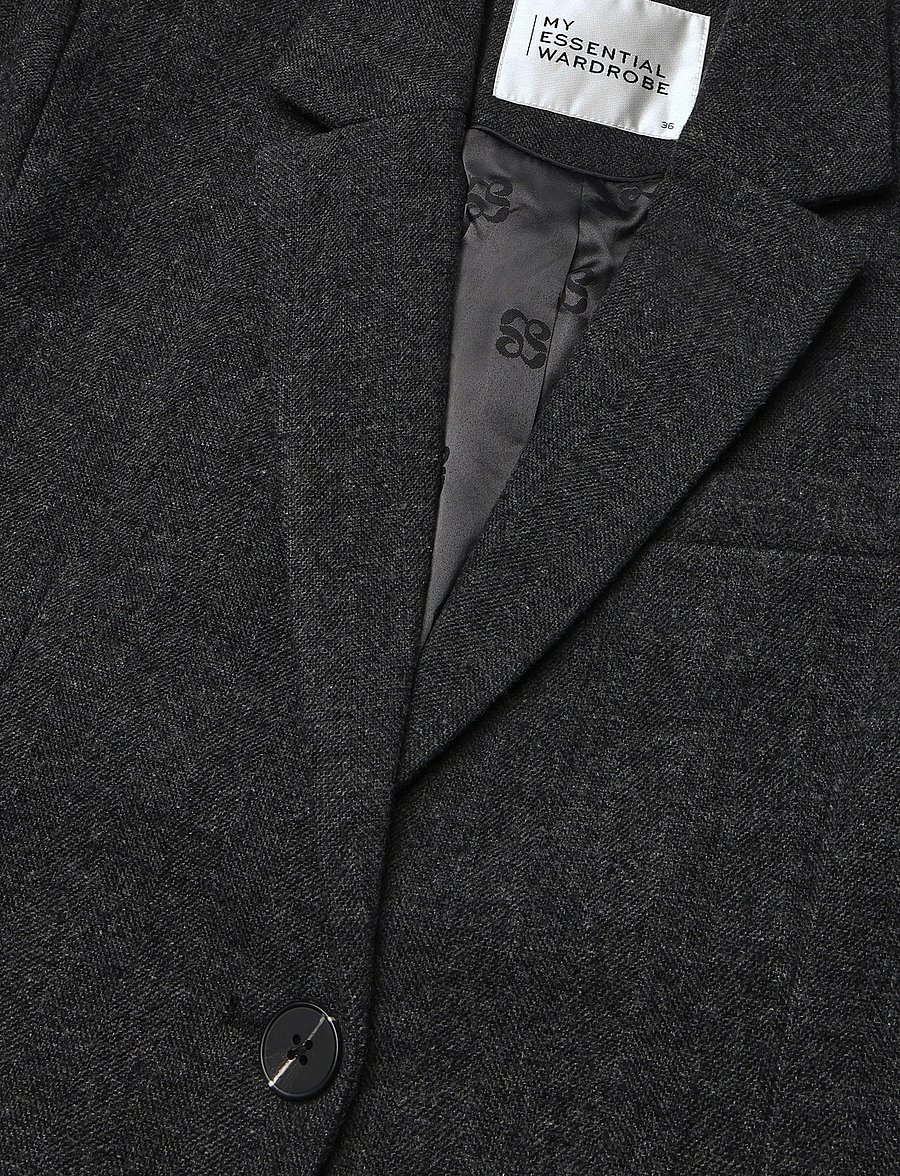 My Essential Wardrobe - MWLayla Blazer - blazer mit gürtel - dark grey melange - 2