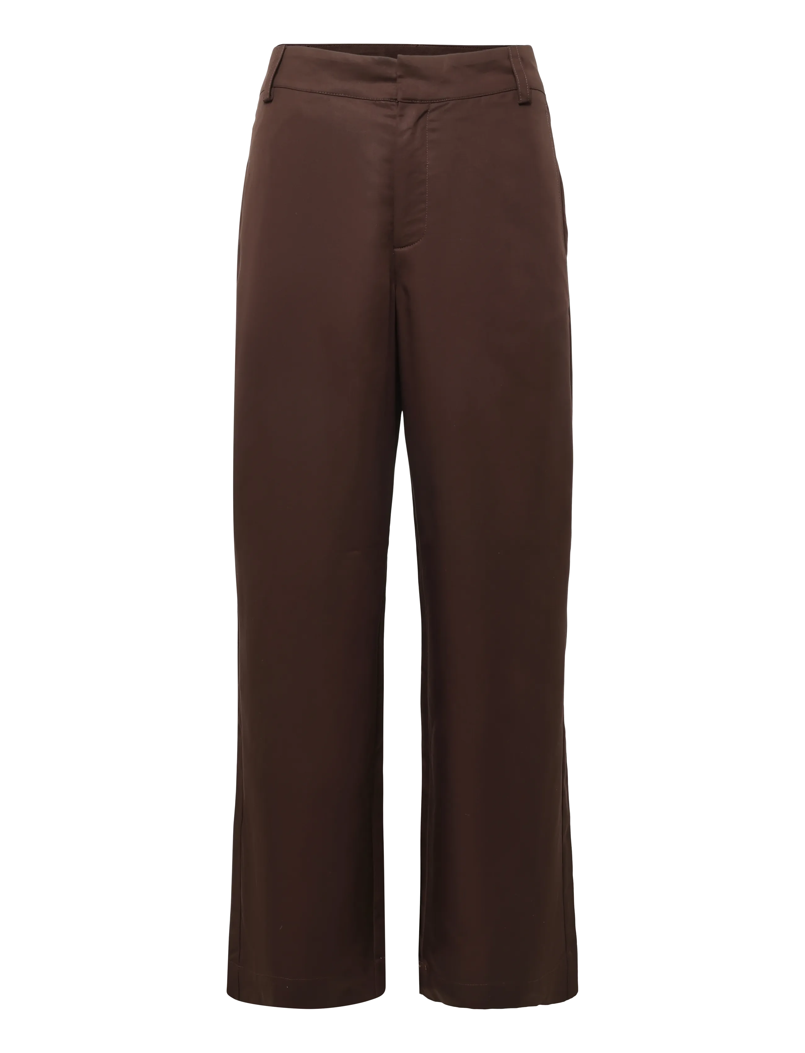 My Essential Wardrobe MWJojo Wide Pant - Transitional Layering - DARK BROWN / brown