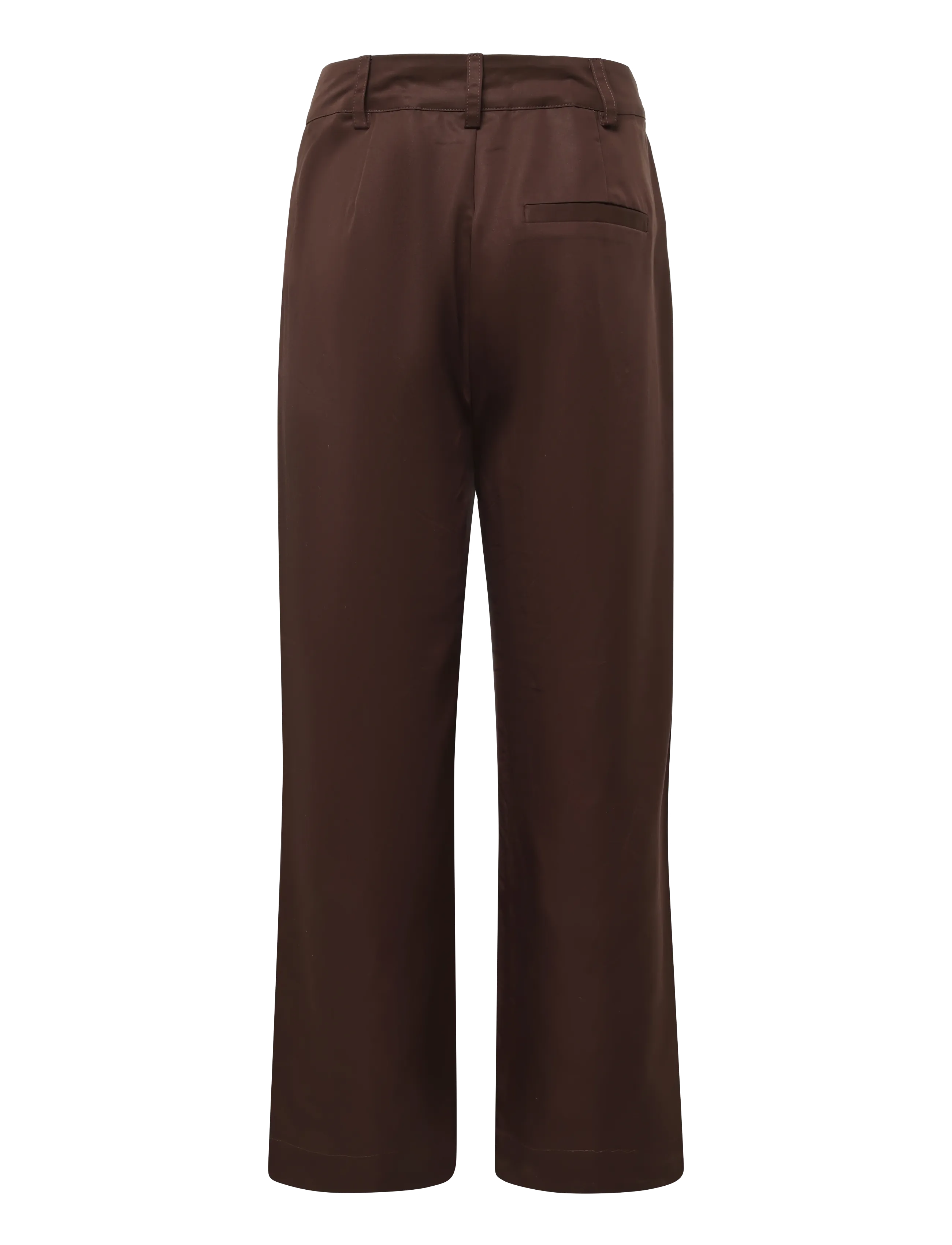 My Essential Wardrobe - MWJojo Wide Pant - hosen mit weitem bein - dark brown - 1